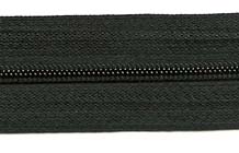 Endlosreißverschluß 3mm in Schwarz