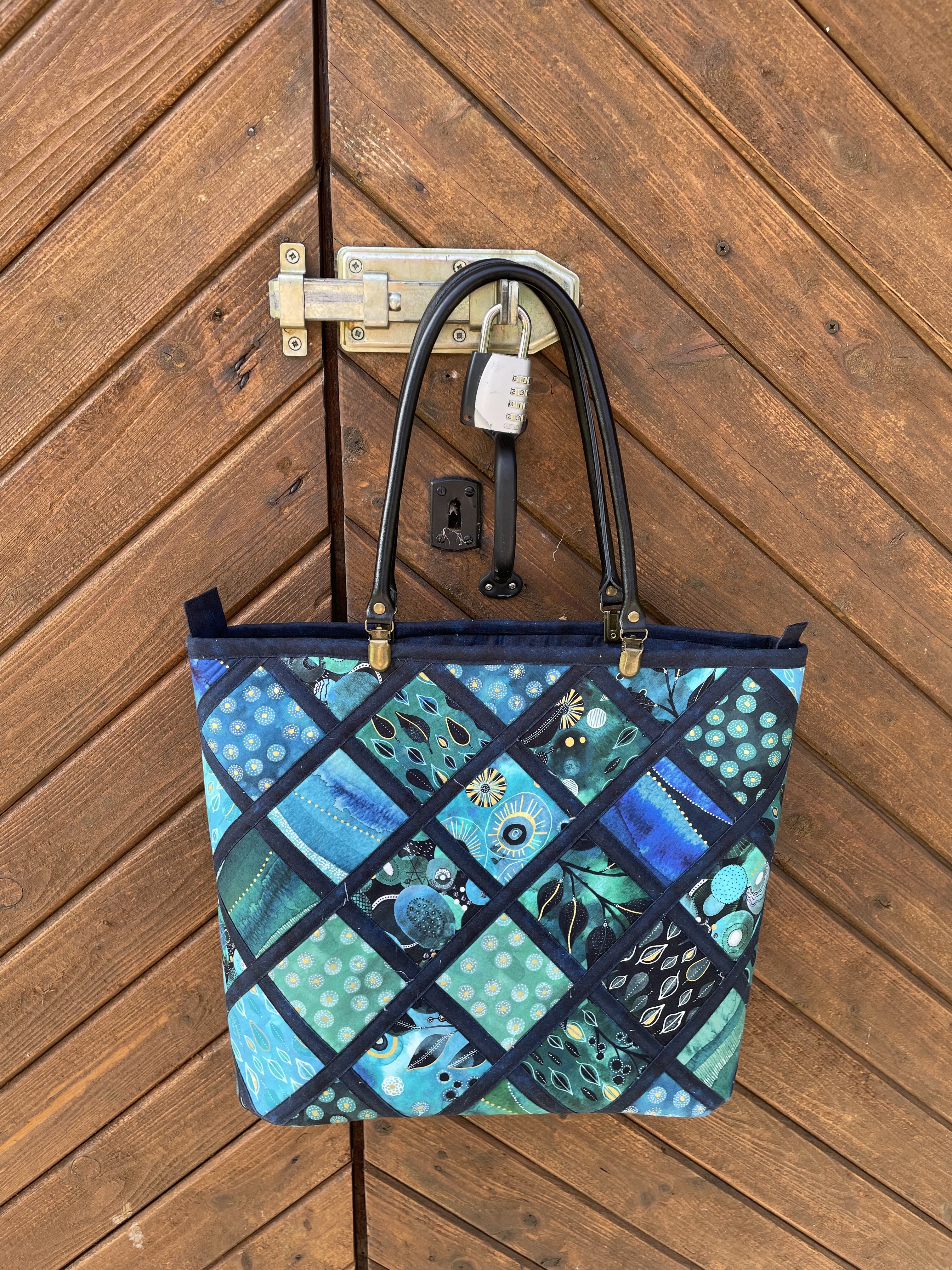 Meeresrauschen Tasche, mit Stoffen aus Ebb and Flow Serie, Windam Fabrics