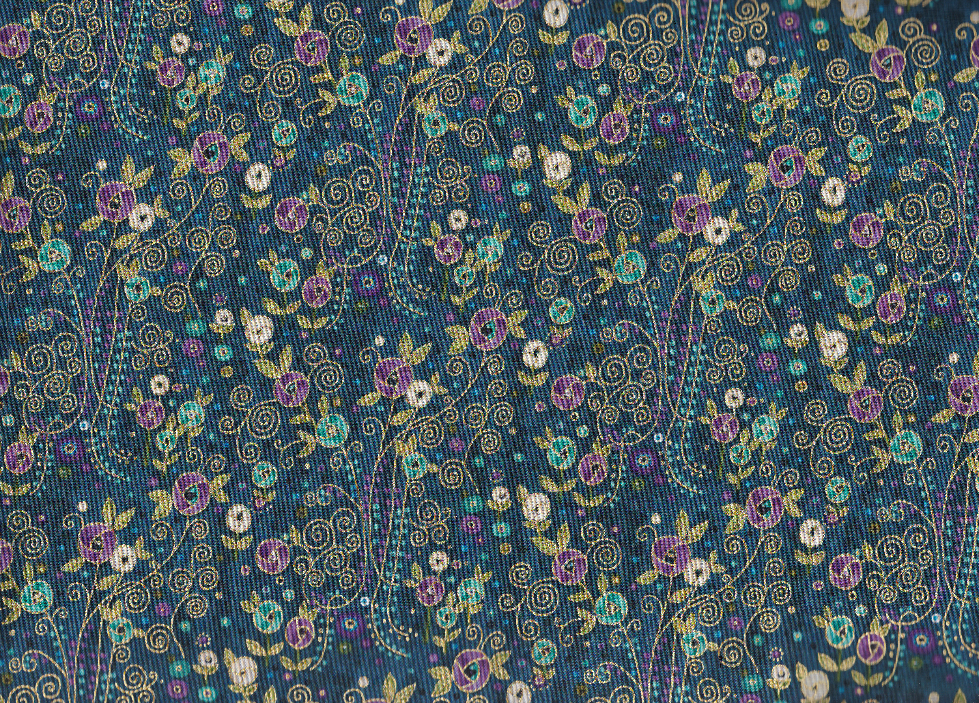 Blue Rhapsody-Petrol flowers