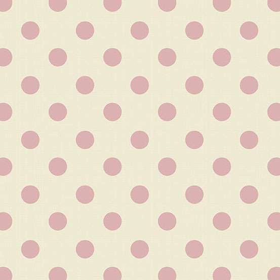 Punkte Ecru Rosa