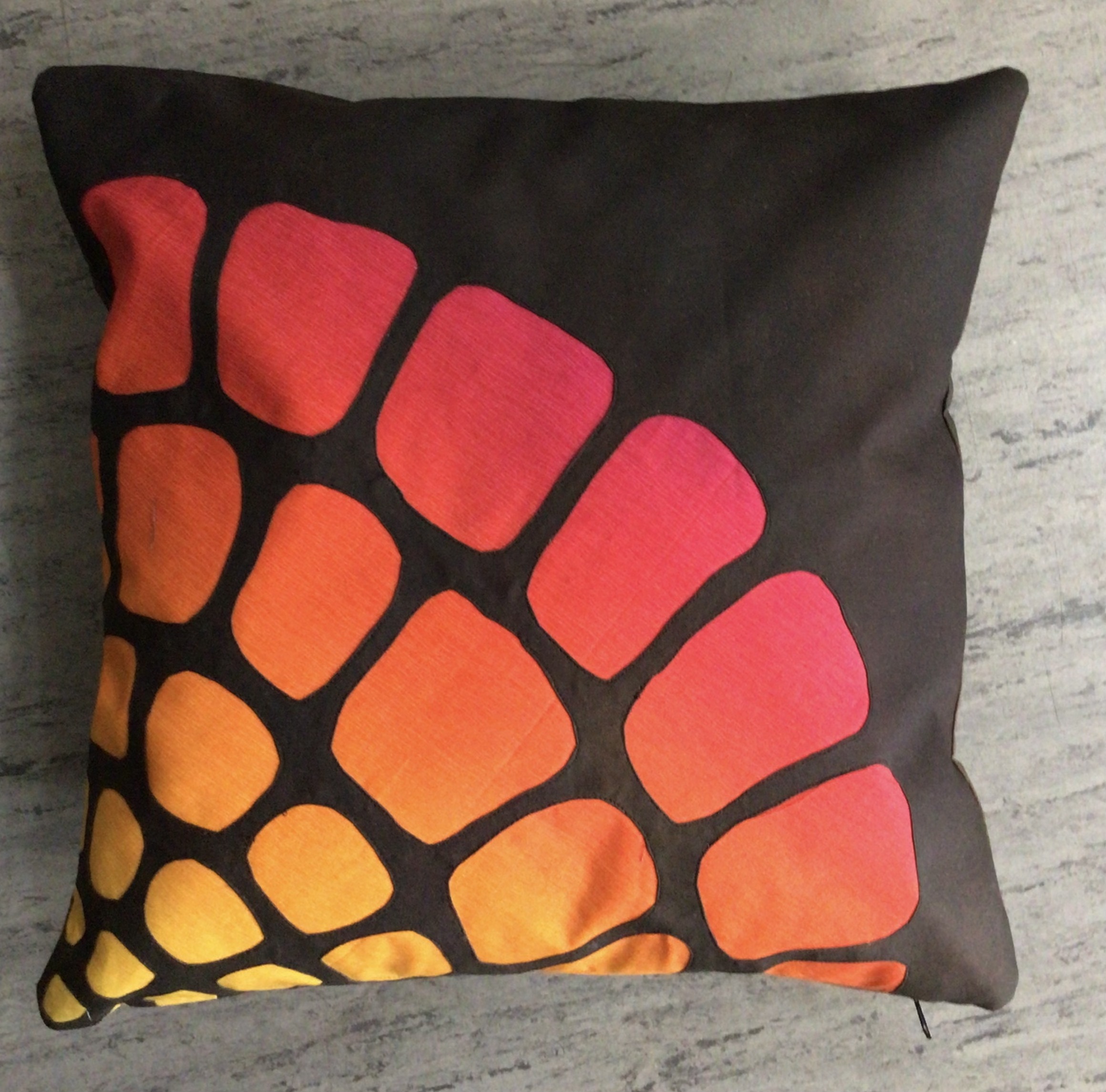 Materialpackung für ein Kissen Gitter/ Sonne