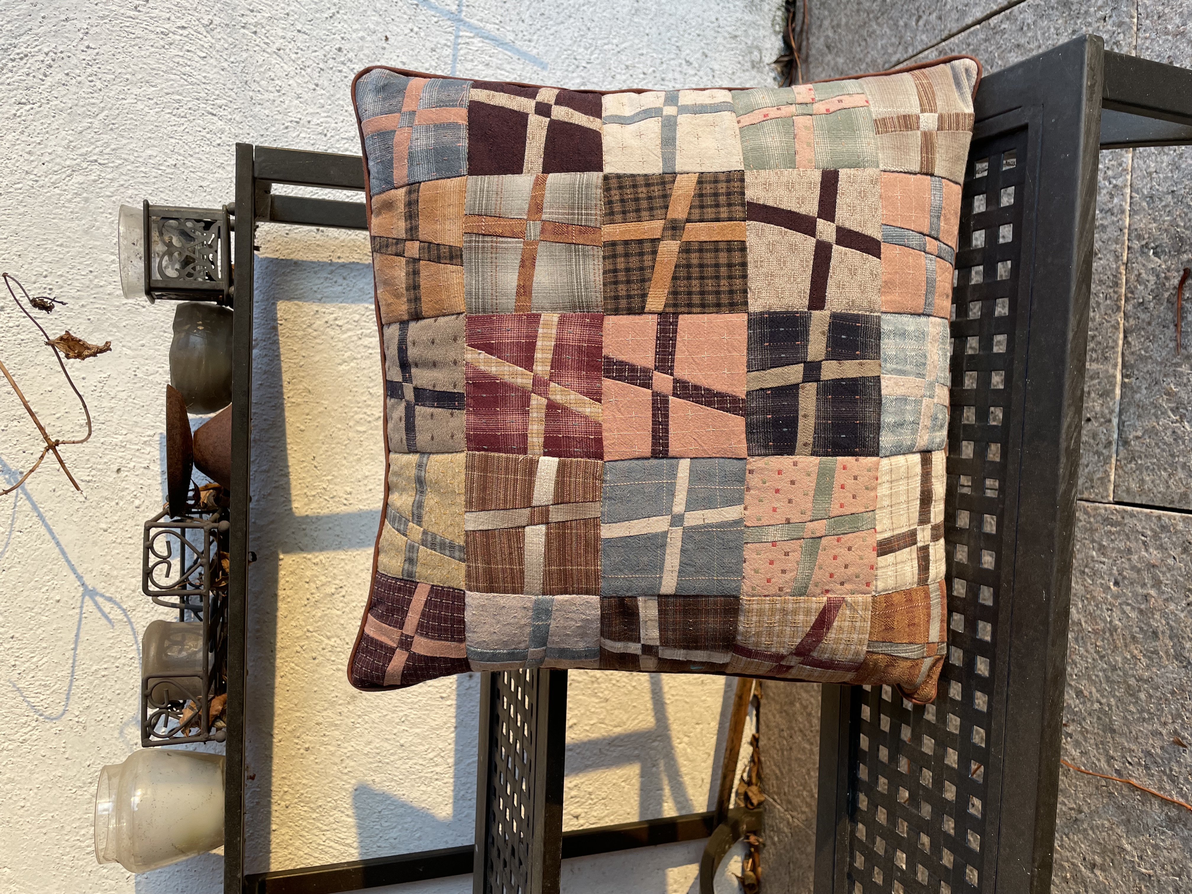 Materialpackung für 2 Kissen " Japanische Quadrate 3 "  Größe 40 x 40 cm