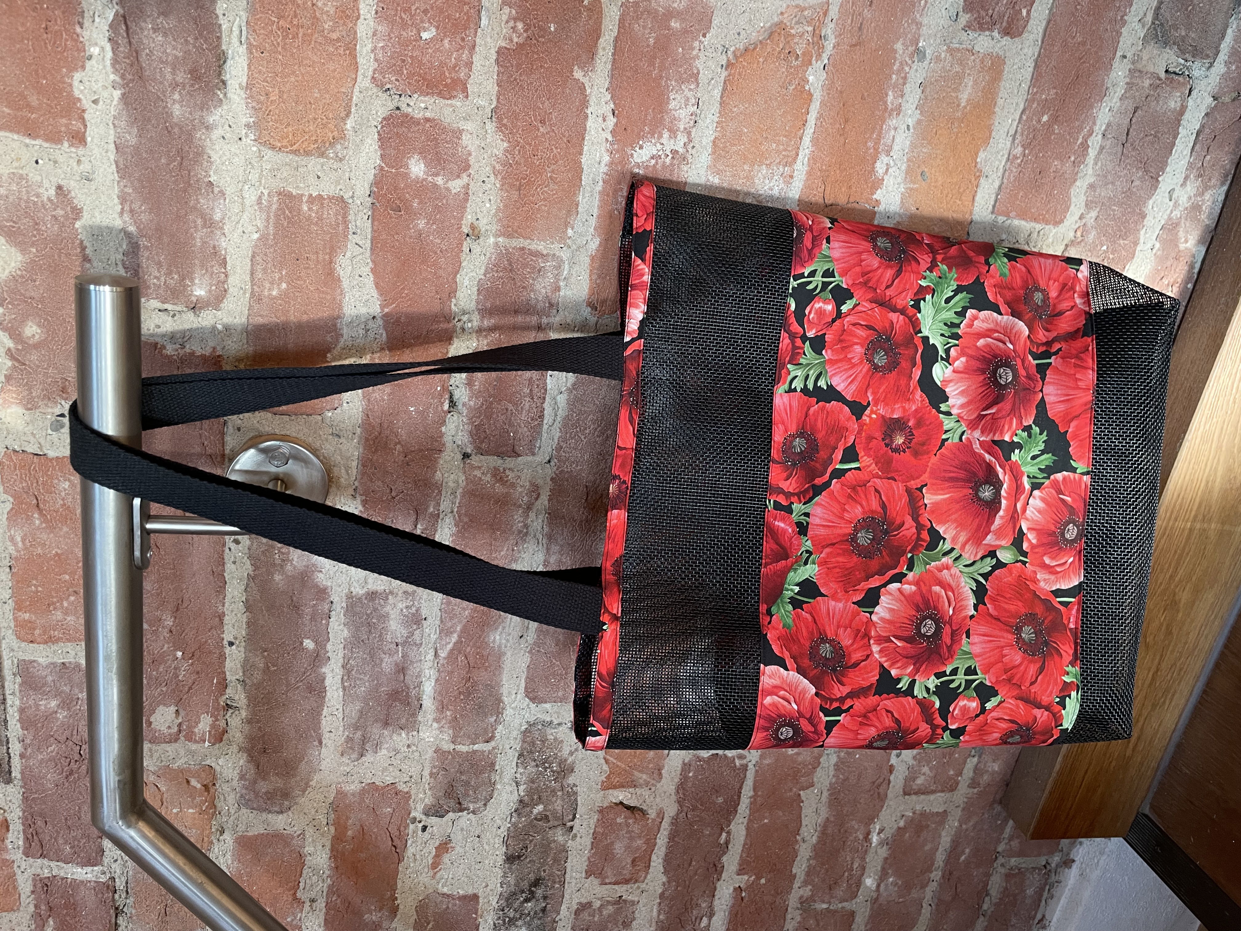 Tasche aus Vinylmesh " Mohnblume"