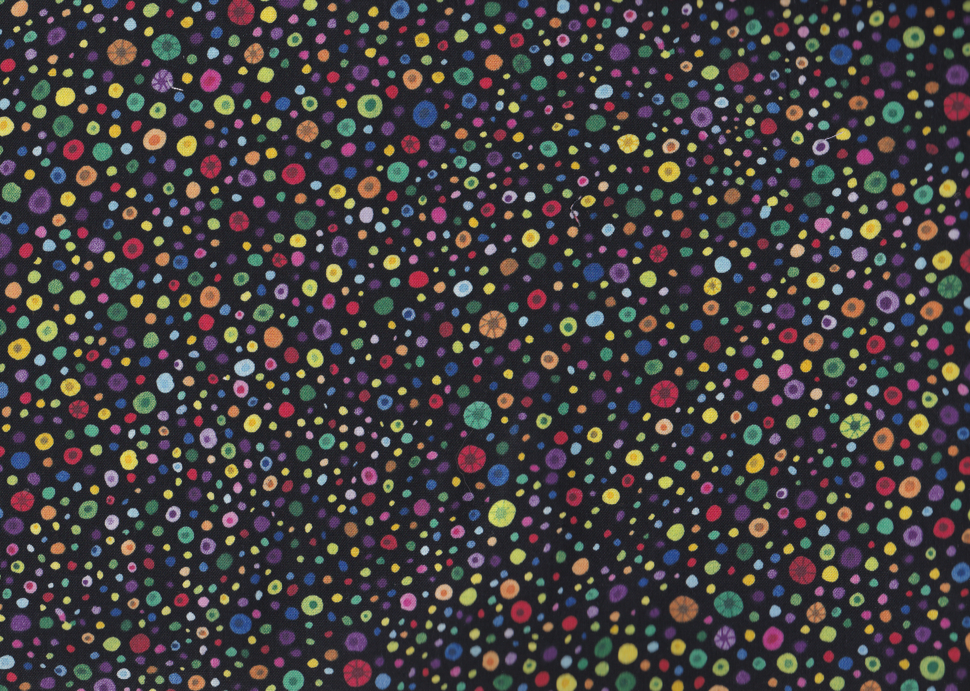 Glas Beads / Schwarz mit Punkten