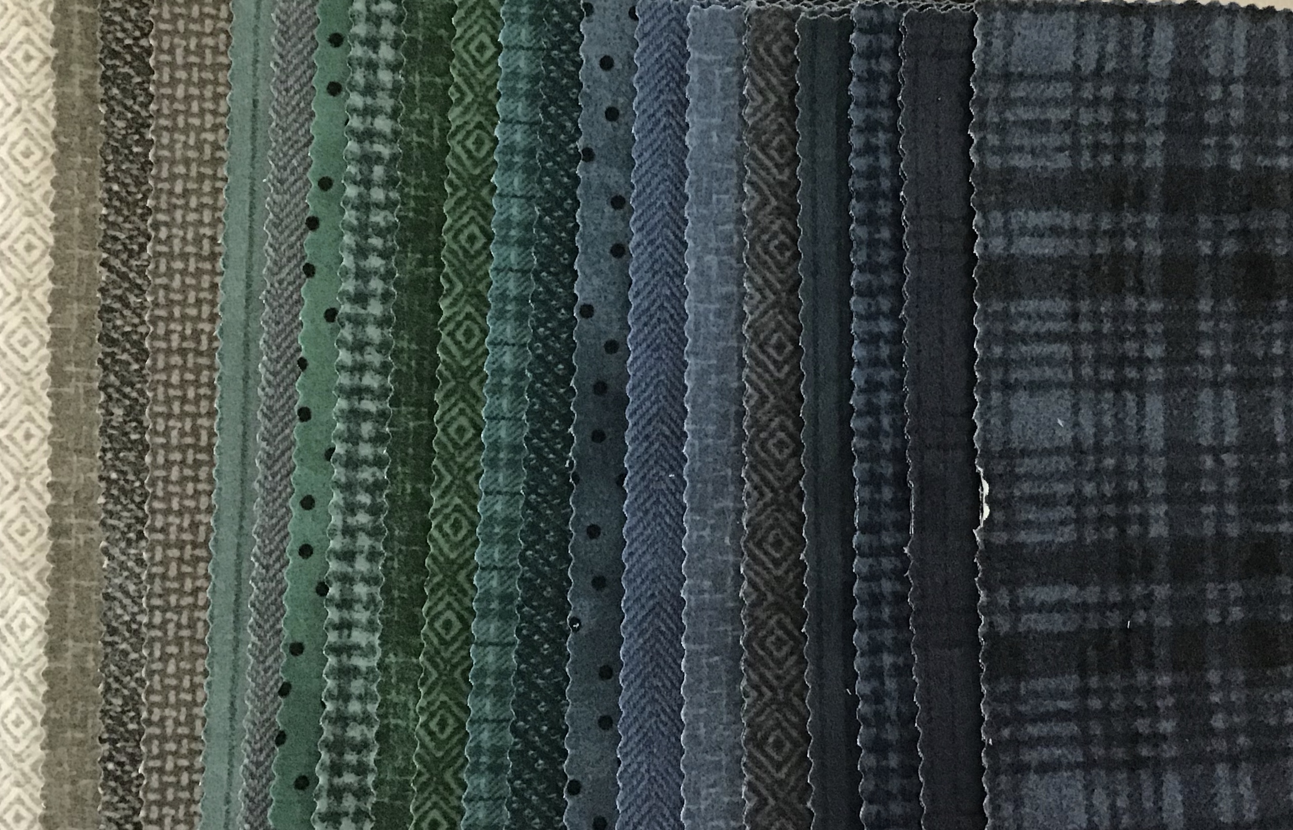 Wooliesflannel Stormy Seas  10 inch. Quadrate/1 Päckchen vorhanden