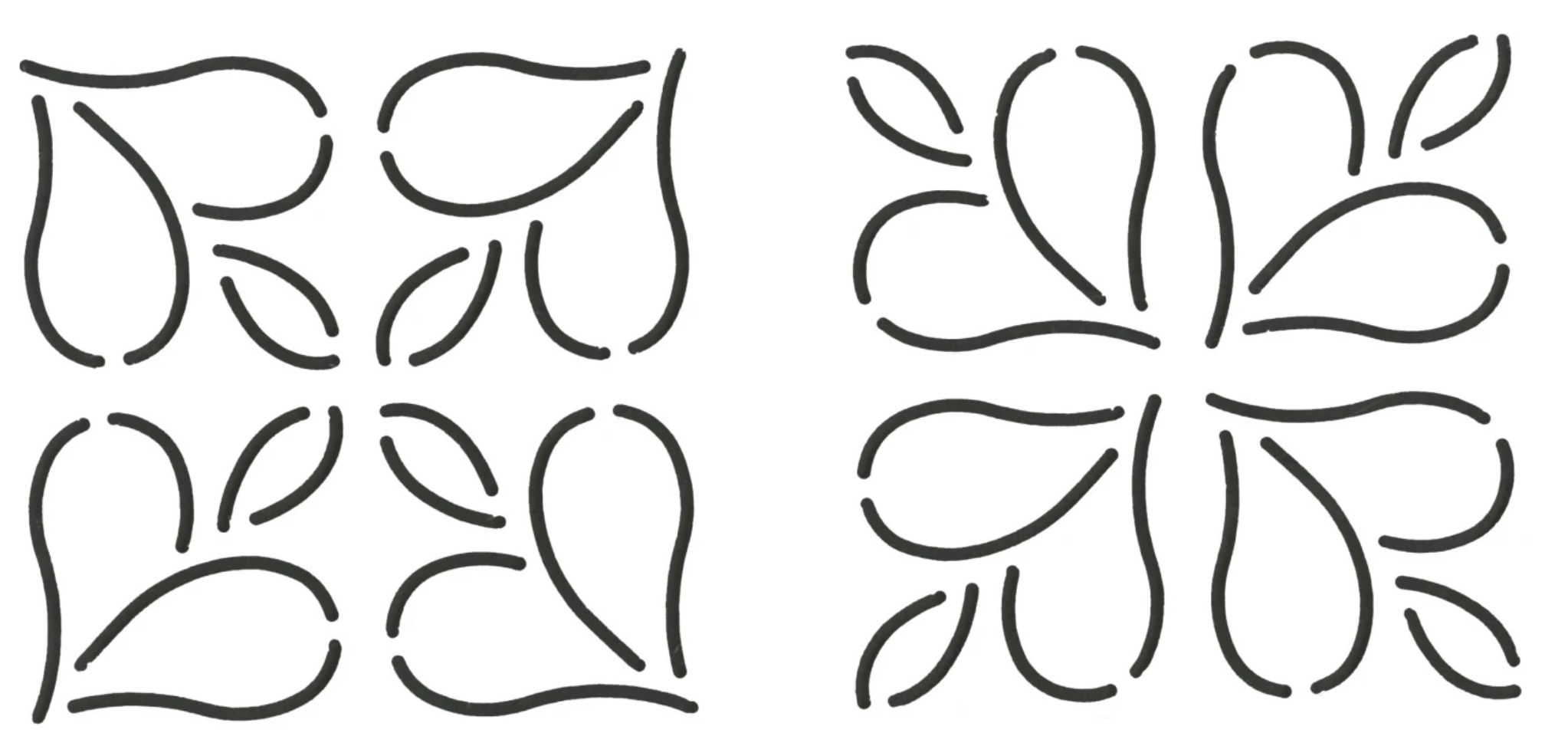 Quilt-Schablonen Mini Design  3 inch