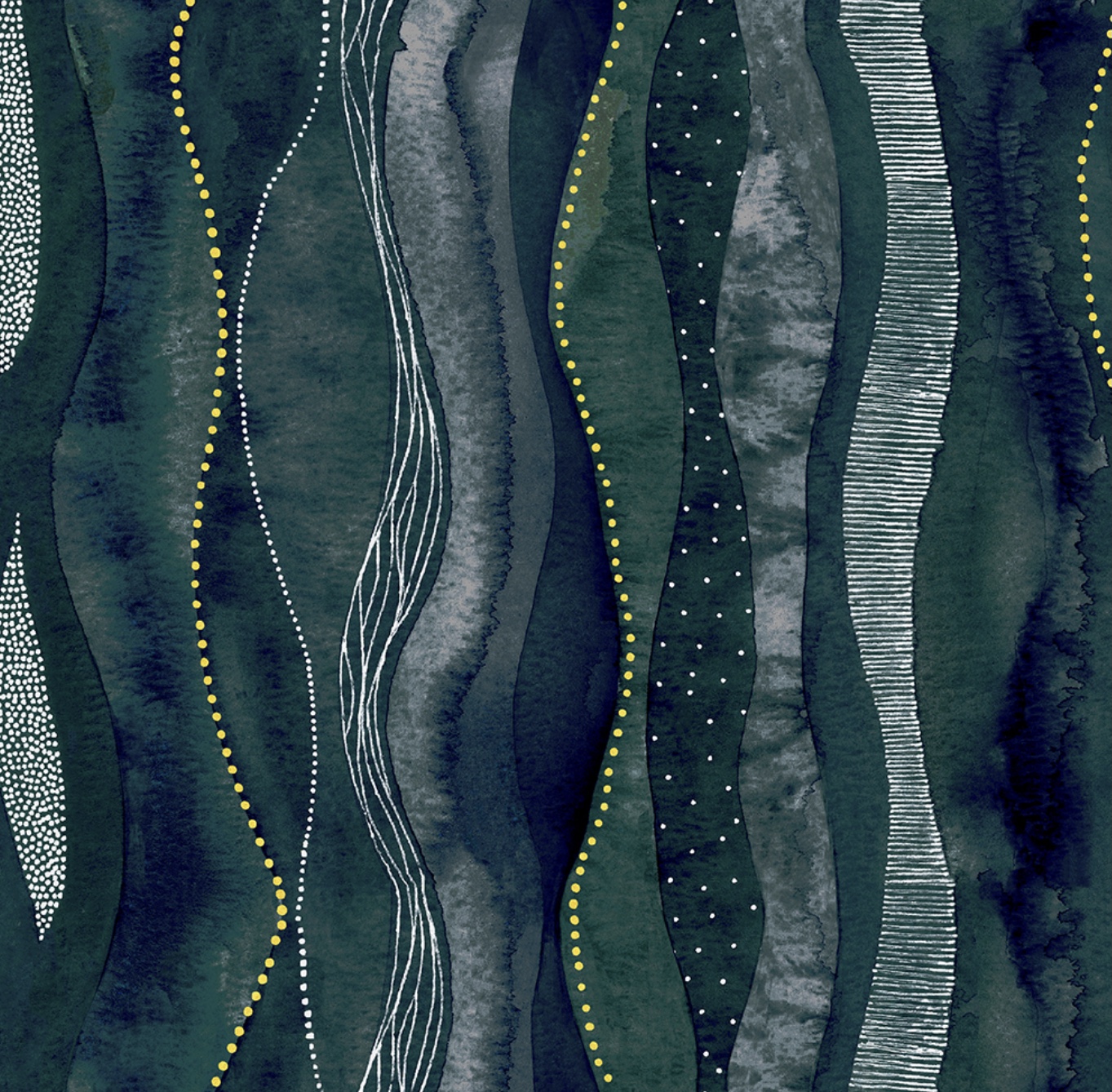 Stoff mit Wellenmuster von Ebb & Flow Fabrics