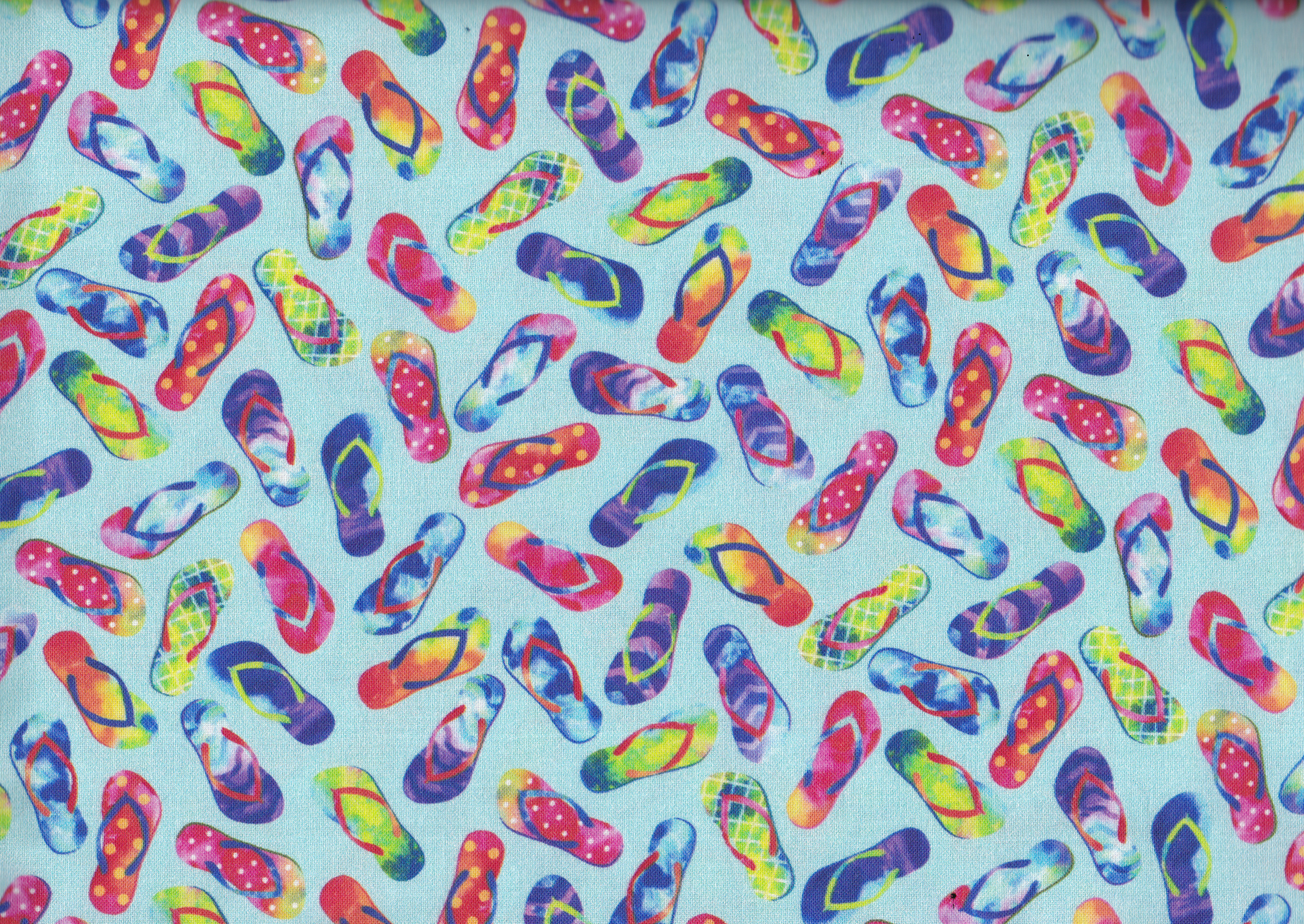 Aqua Flips Flops/ Reststück 40 x 110 cm