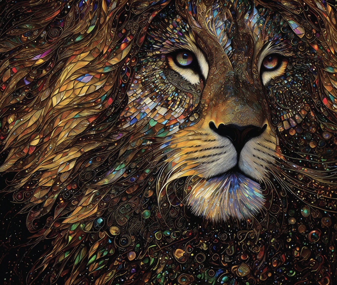 Panel Löwe / Majestic Lion