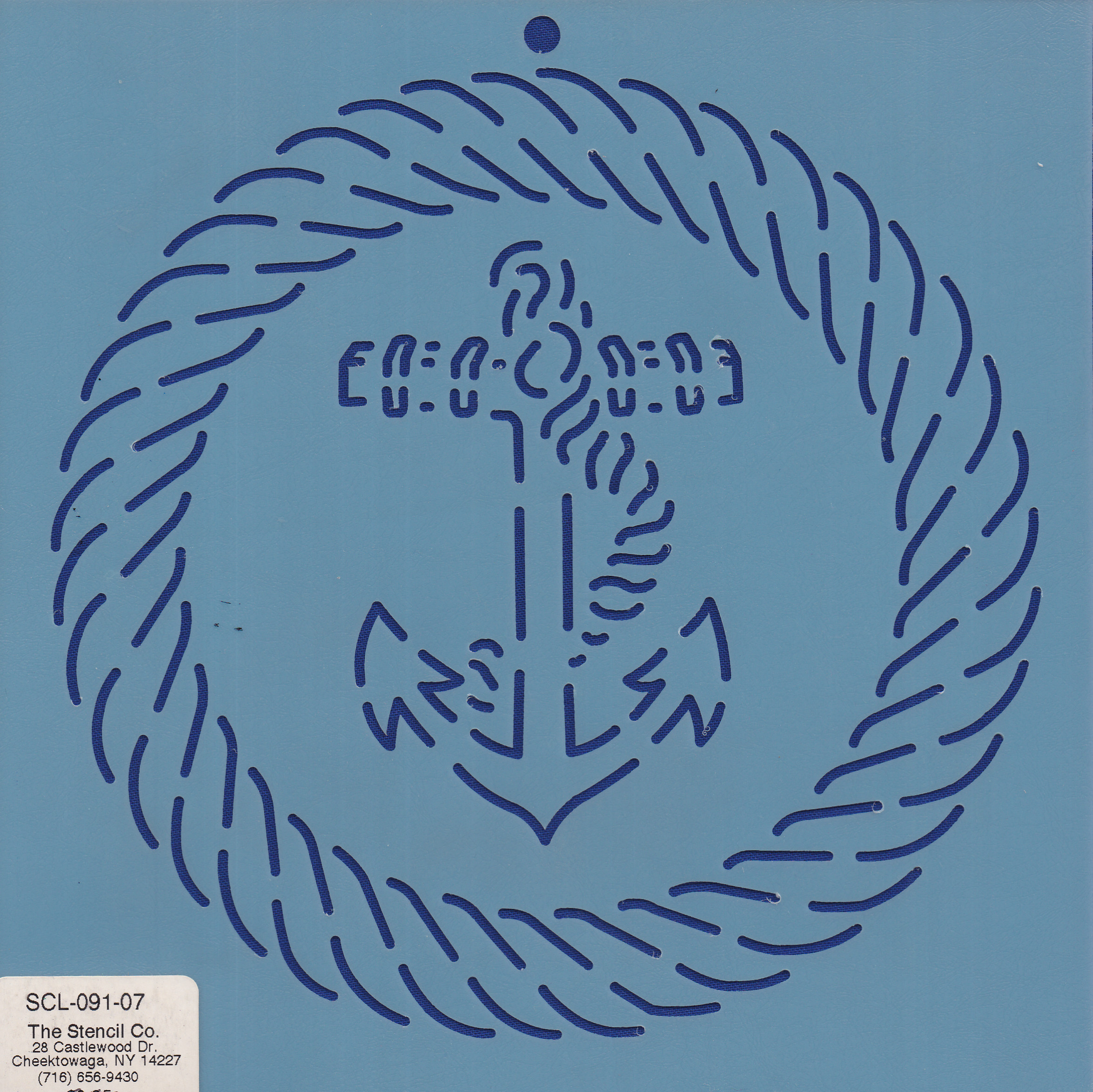 Quilt-Schablonen Anker im Kreis