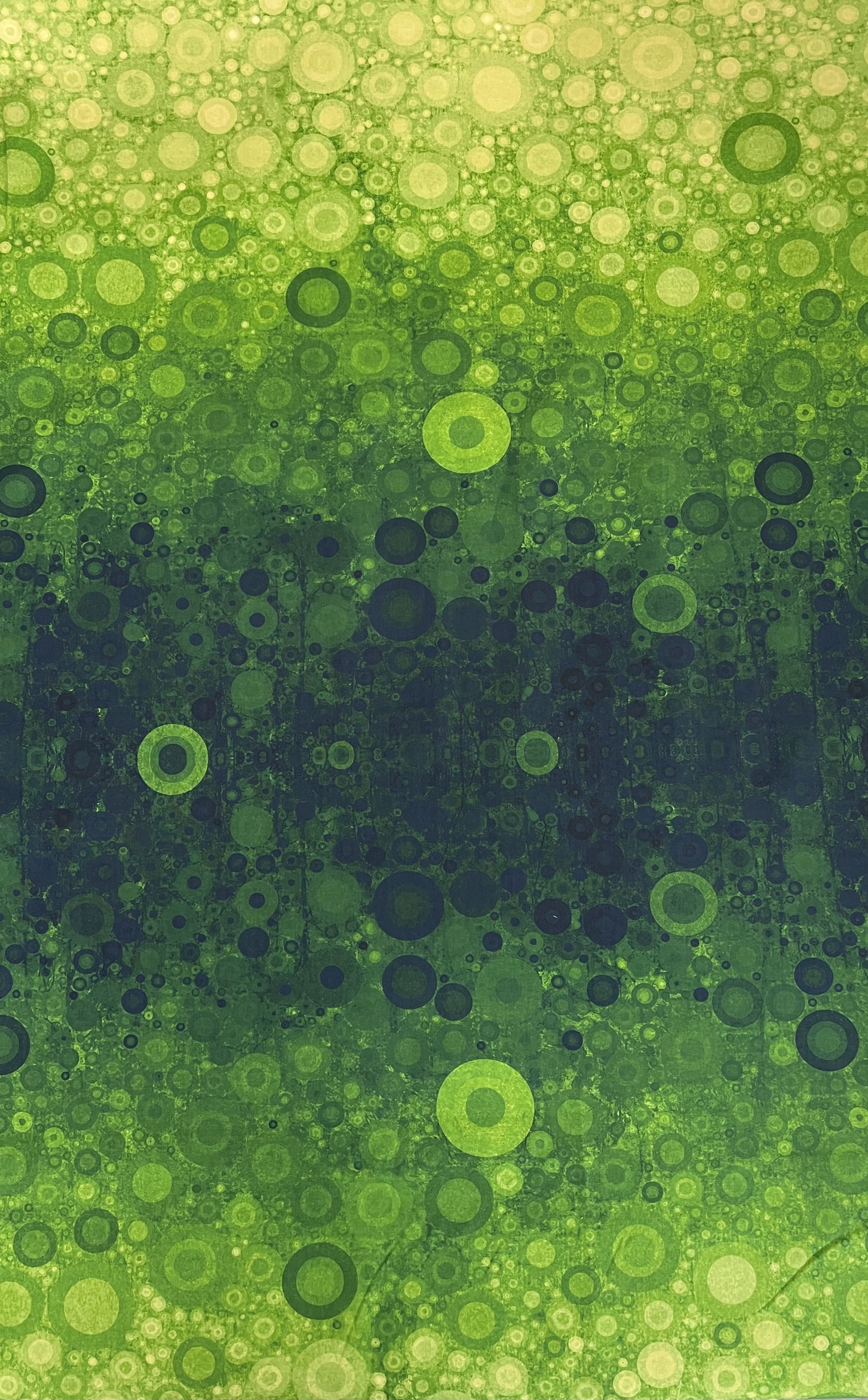 Sonny in the Sunflowers-Abstrackt Ombre / Border 1,10 x 1,10 m