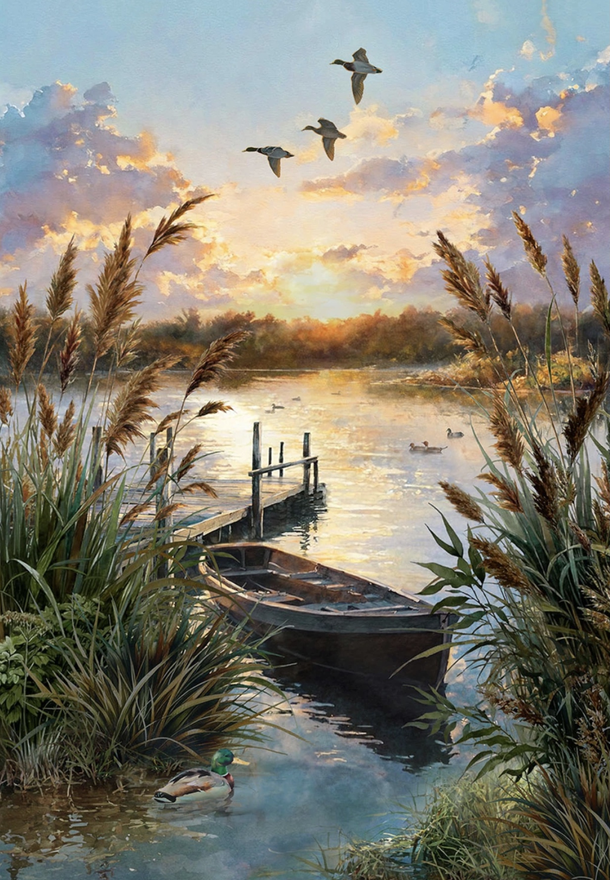 Lake / Panel 80 x 110 cm