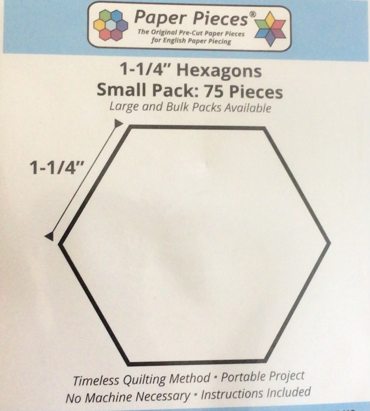 Papier Schablone Hexagon für English Paper Pieces