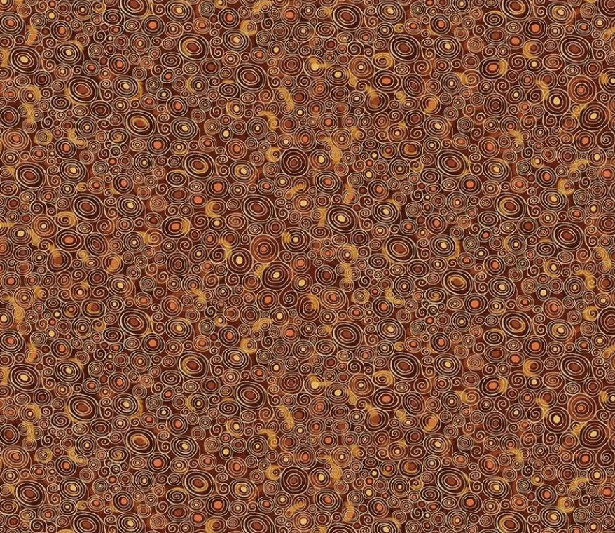 Golden Symphonie, Braun-Rot mit Spiralen