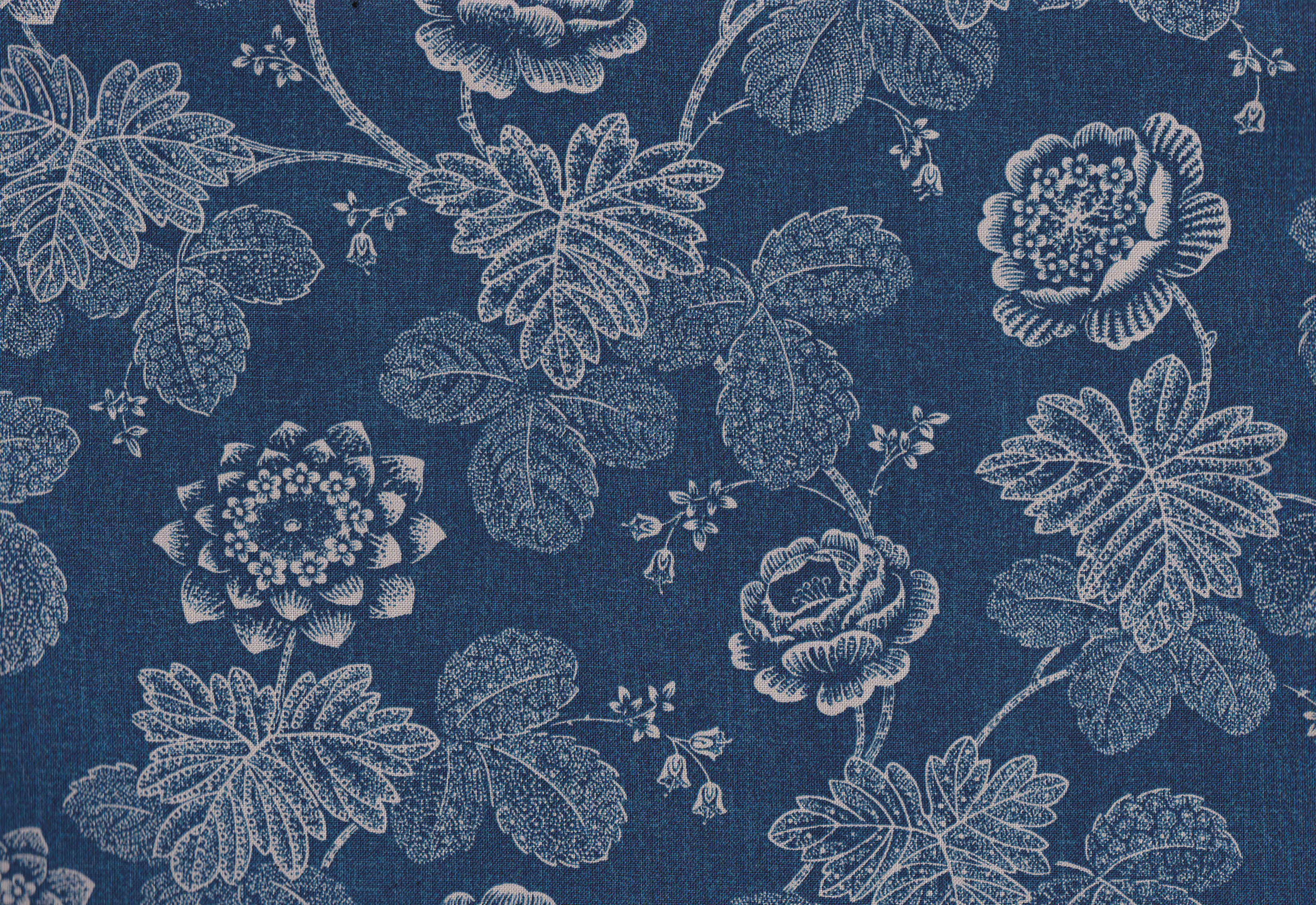 Indigo Stipped Floral