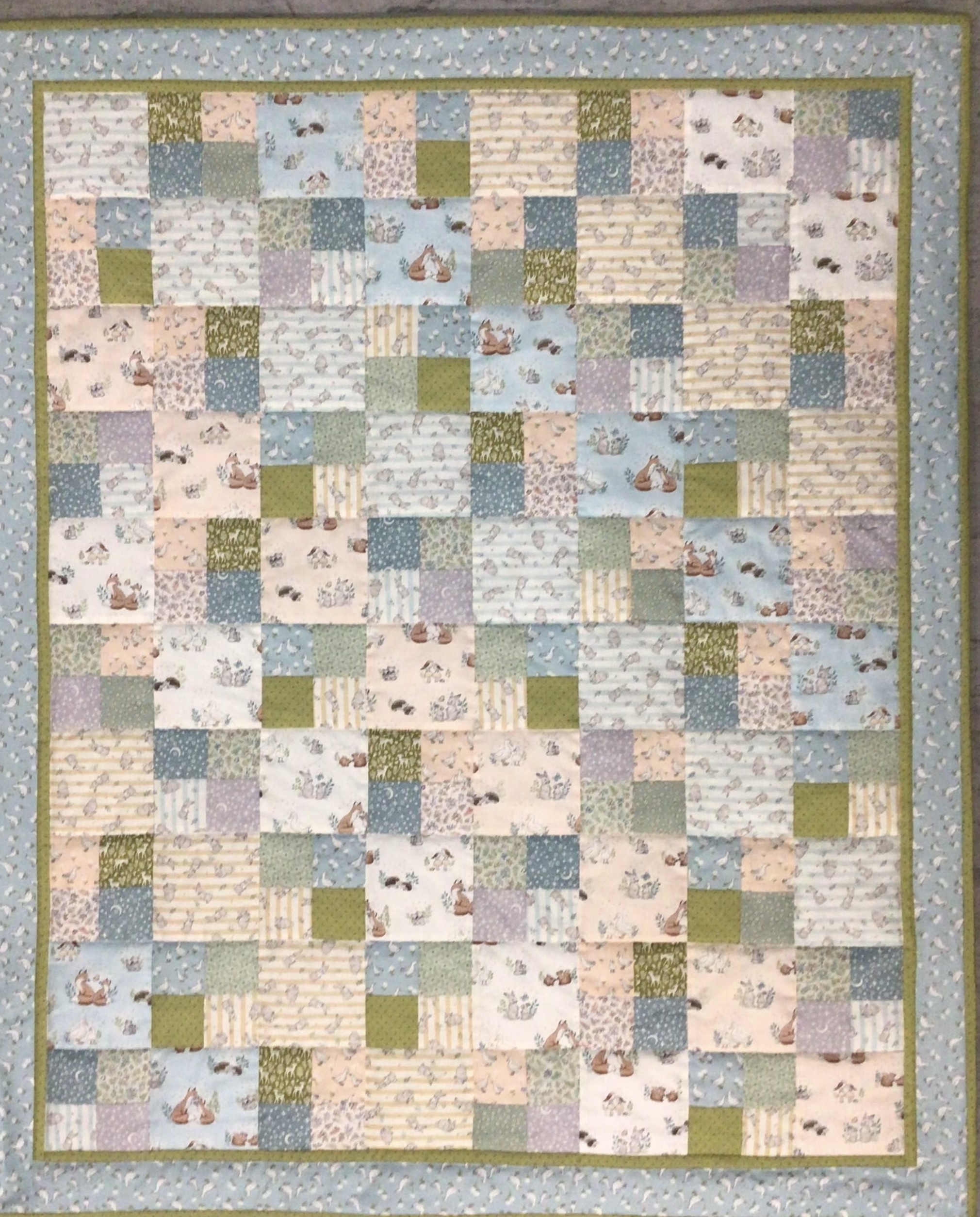 Materialpackung für Krabbeldecke " Tierische Freunde" für Top