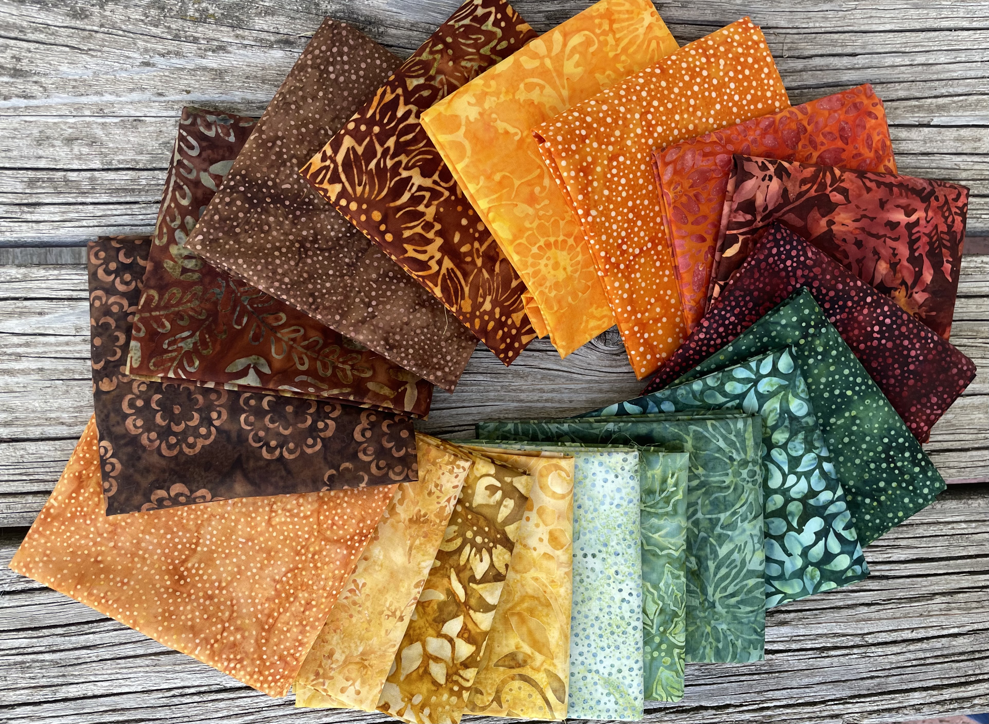 FQ Päckchen Batik Herbst / Neu