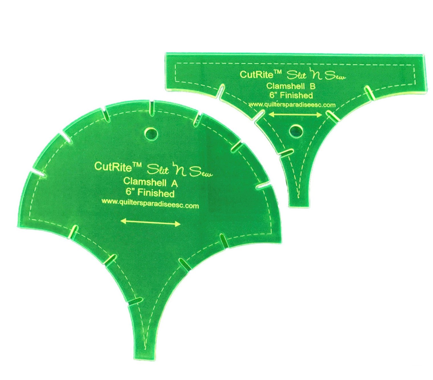 Schablone Clamshell/ 6 inch/ Nur 1 Stück