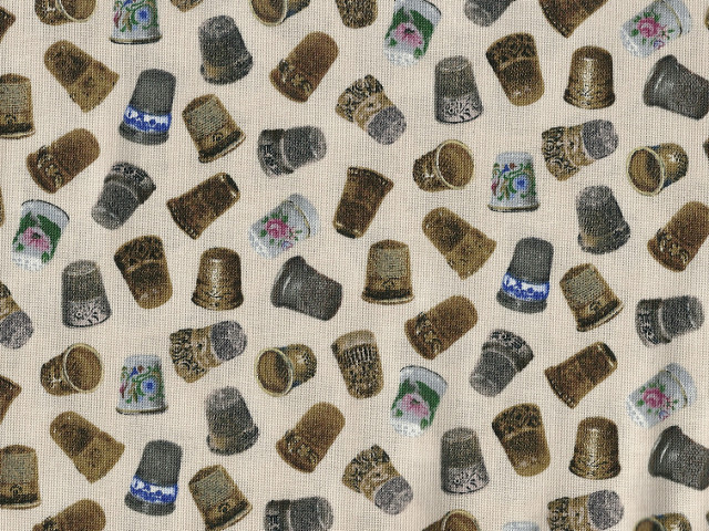 Stitch in Time Cream / Reststück 70 x 110 cm