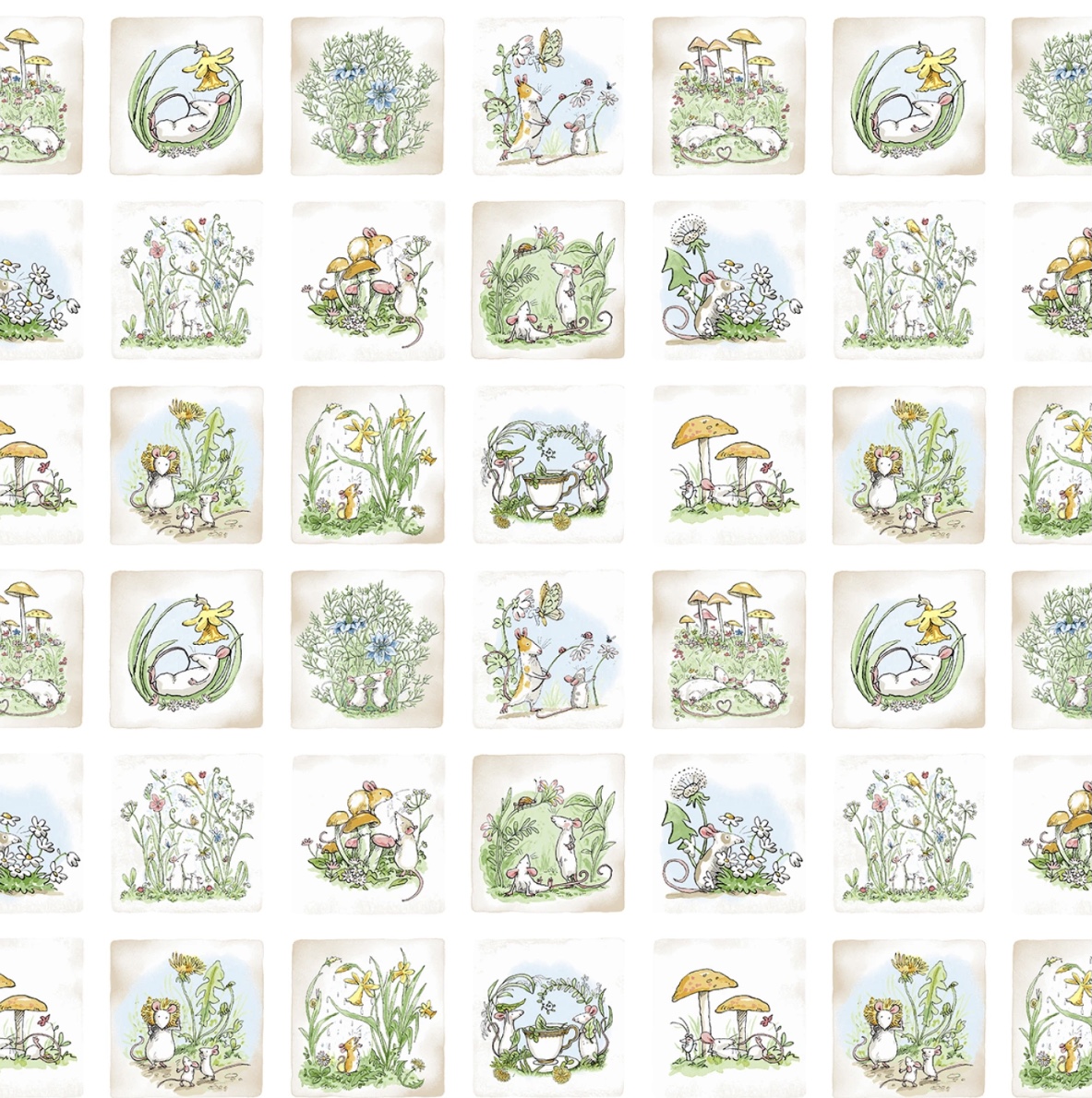 Bilder Mäuse / Mouseplay Beige-Weiß