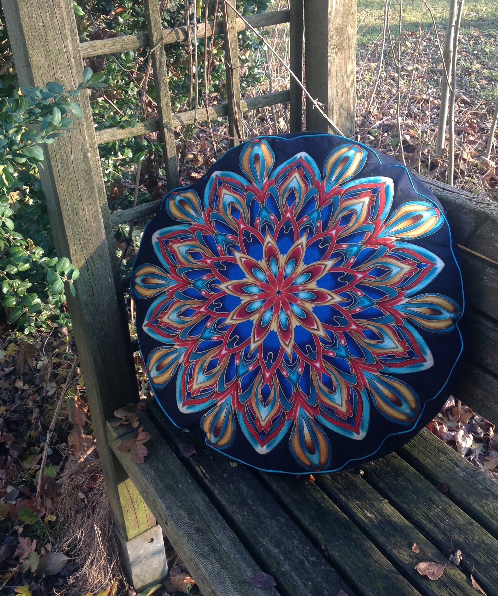 Bodenkissen Rund/ Großes  Kissen