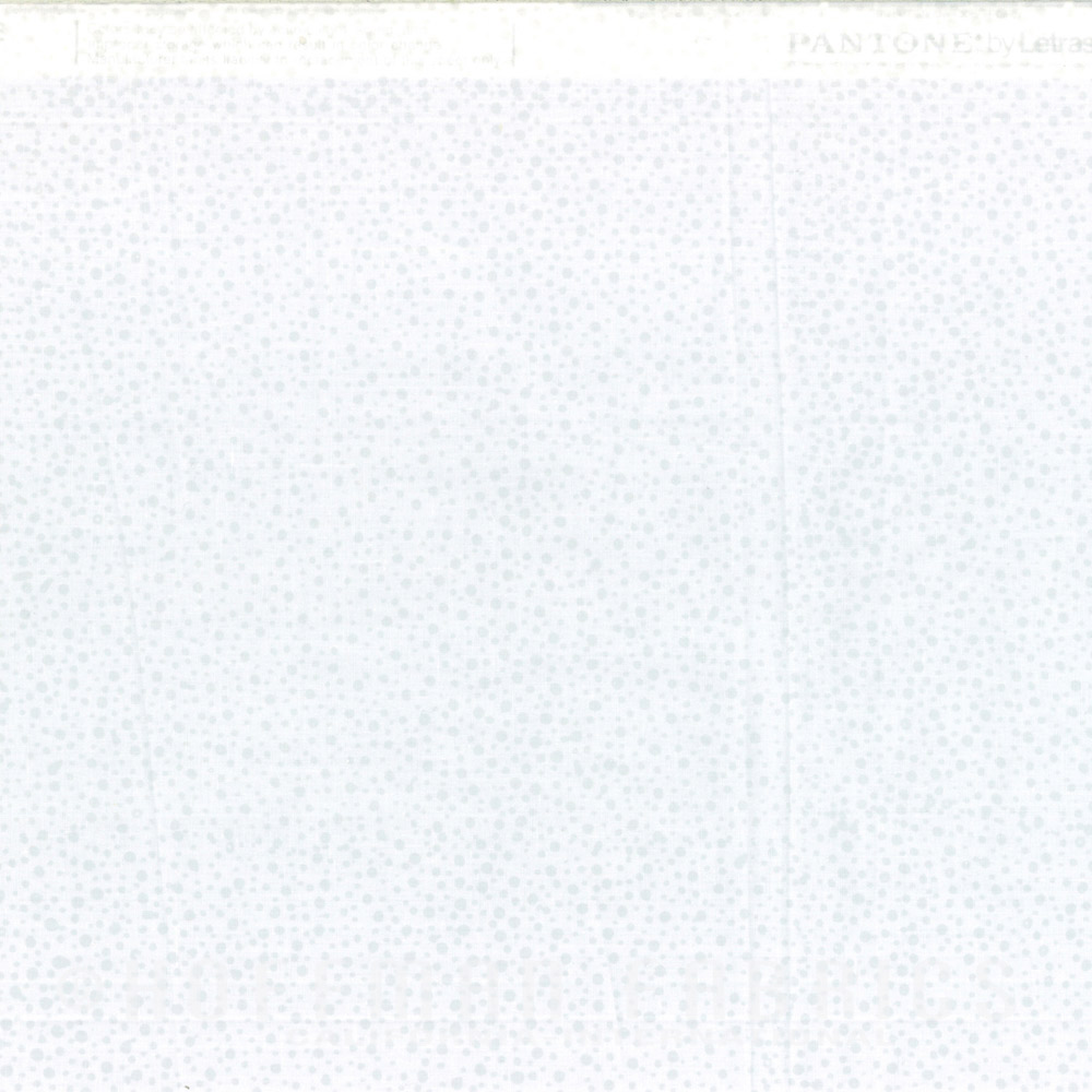 Batikstoff in Weiß  mit grauen Punkten