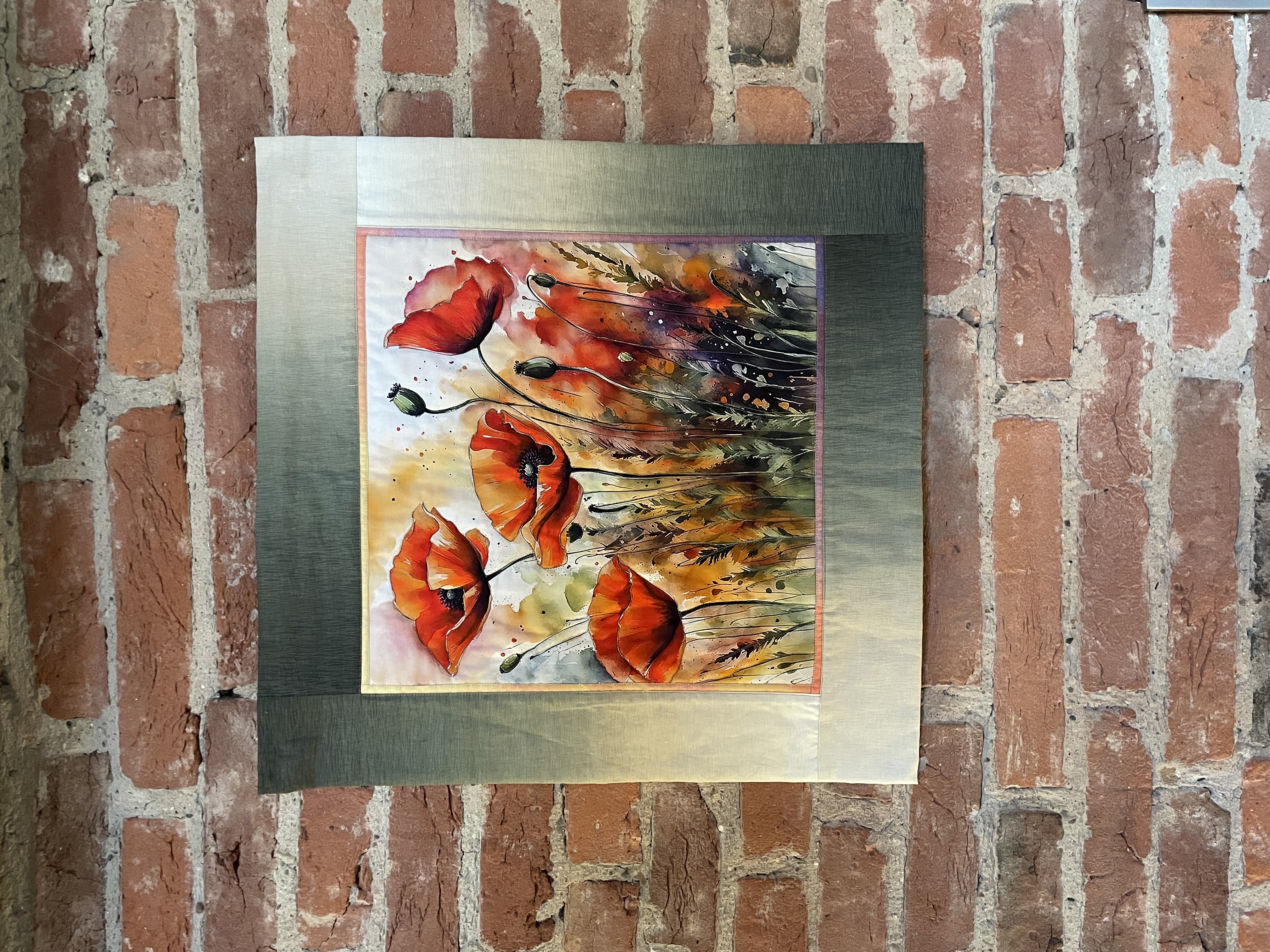 Wandbehang " Mohnblumen"