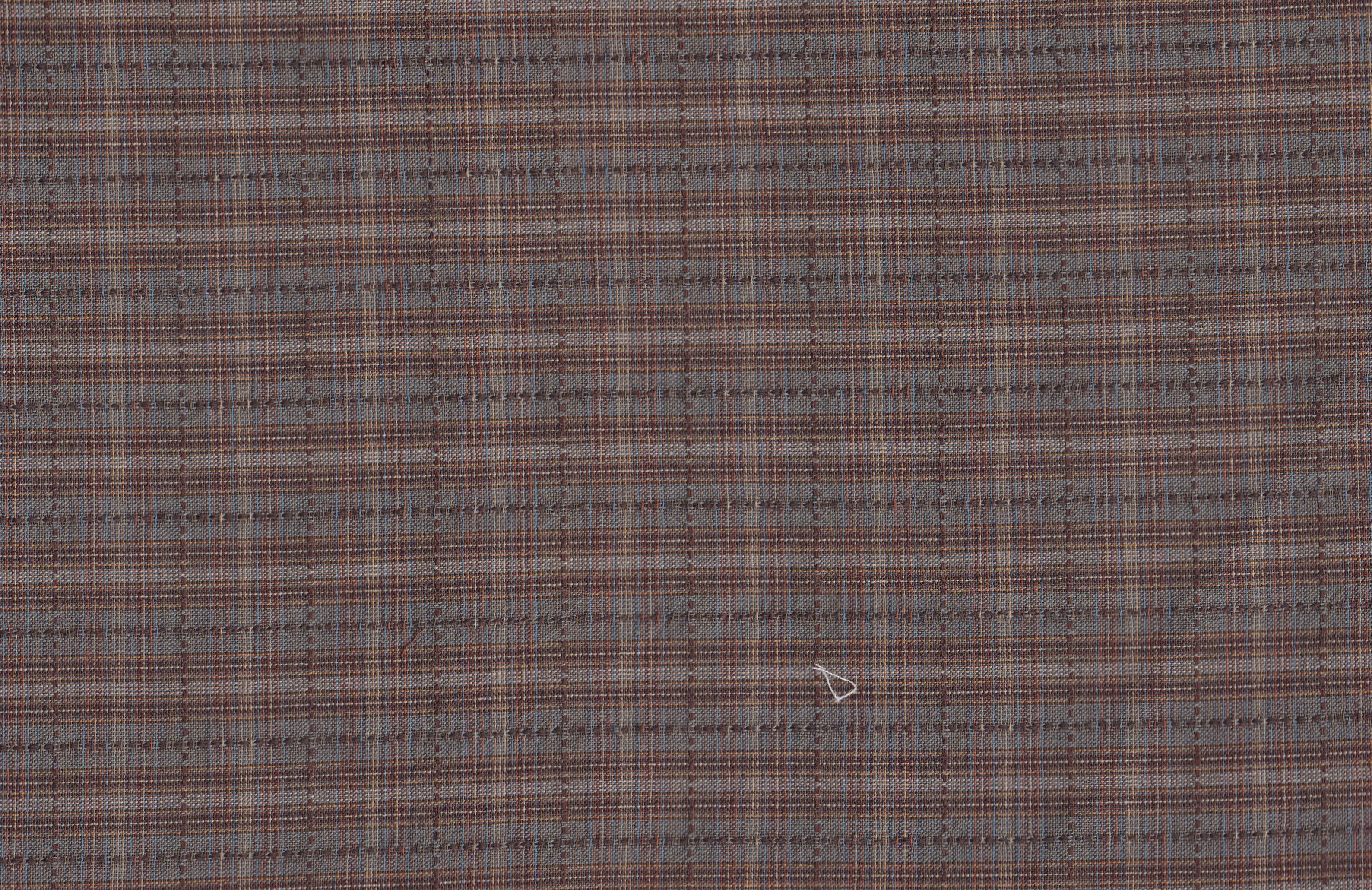 Gewebter Stoff Karo Braun-Blau