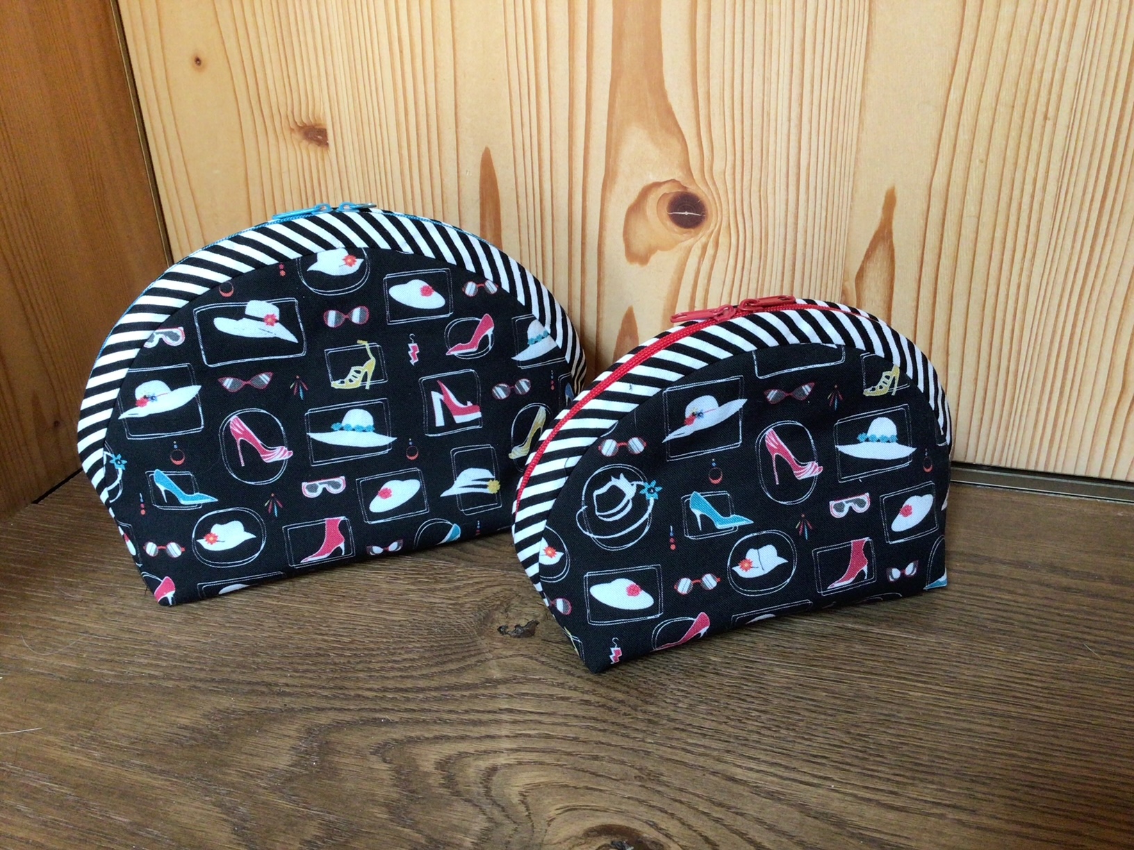 Materialpackung für 2 runde Täschchen "Heels"