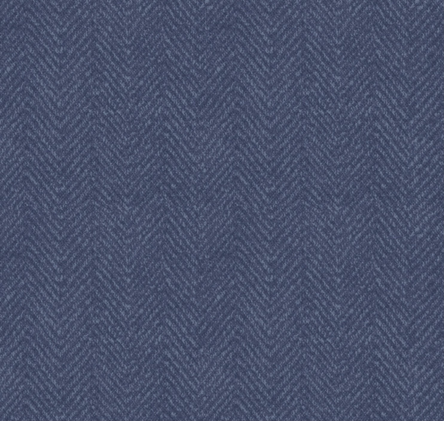 Kuscheliges Baumwollflanel in Blau mit Fischgradmuster