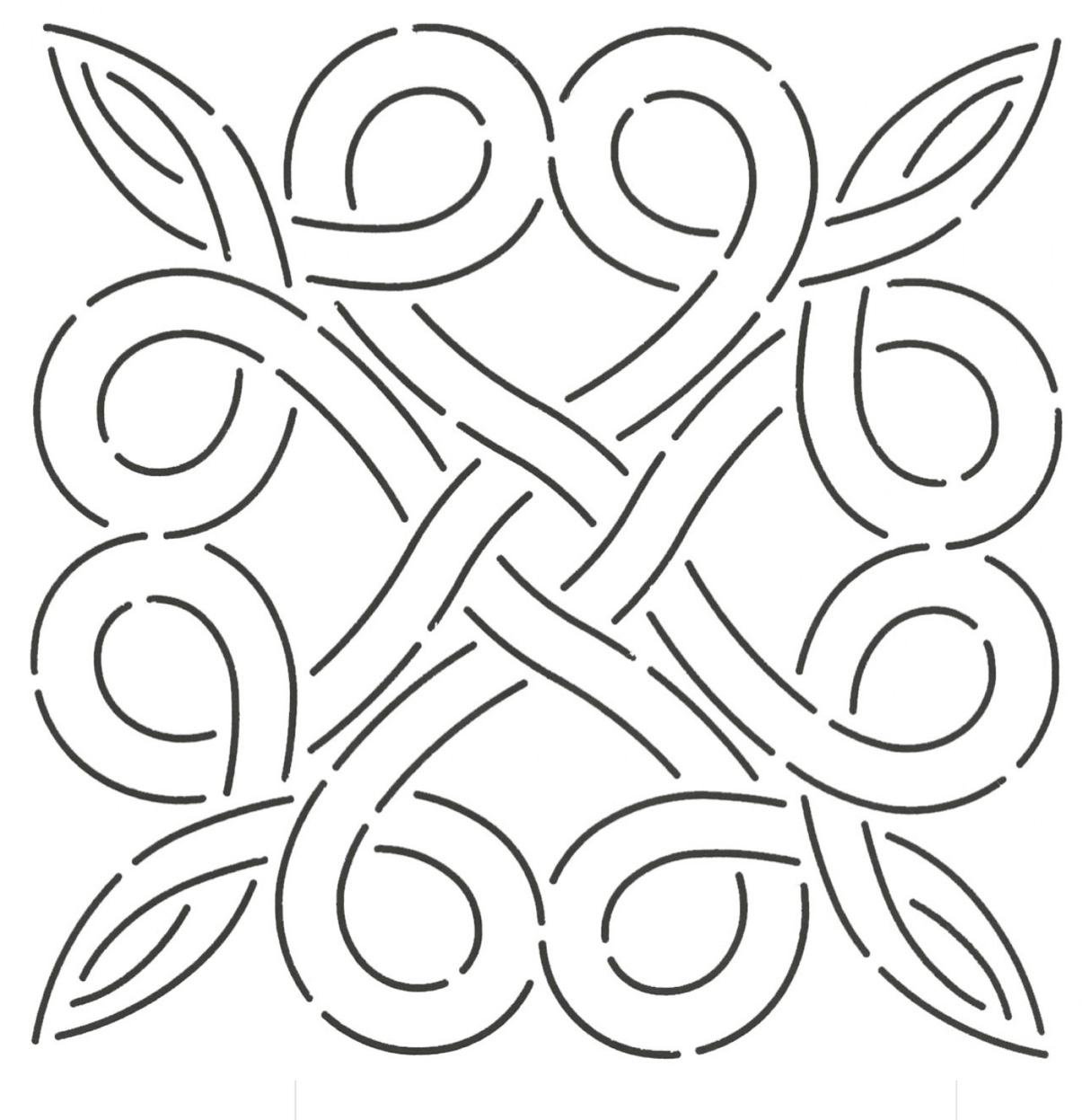 Quilt-Schablonen Woven Square