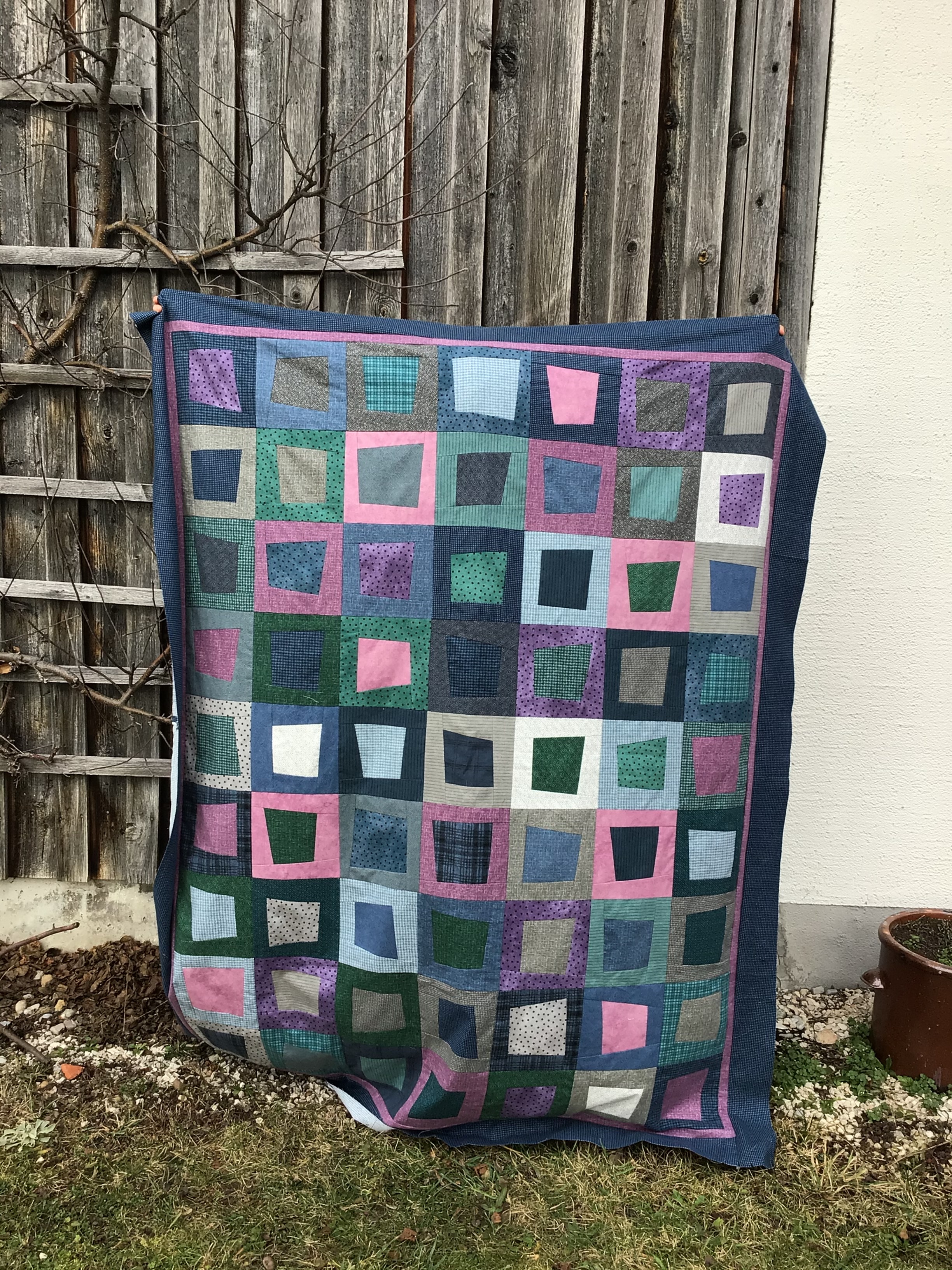 Kuscheldecke aus Flanellstoffen, Materialpackung