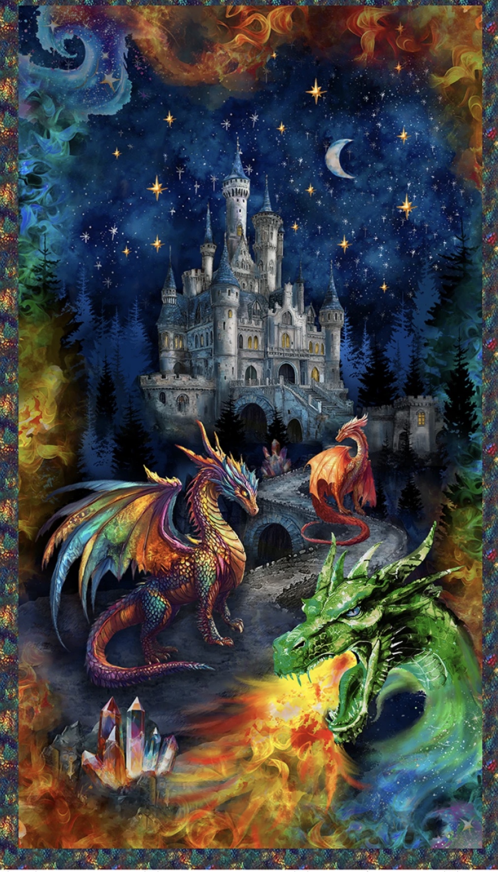 Dragon Kingdom Panel 60 x 110 cm