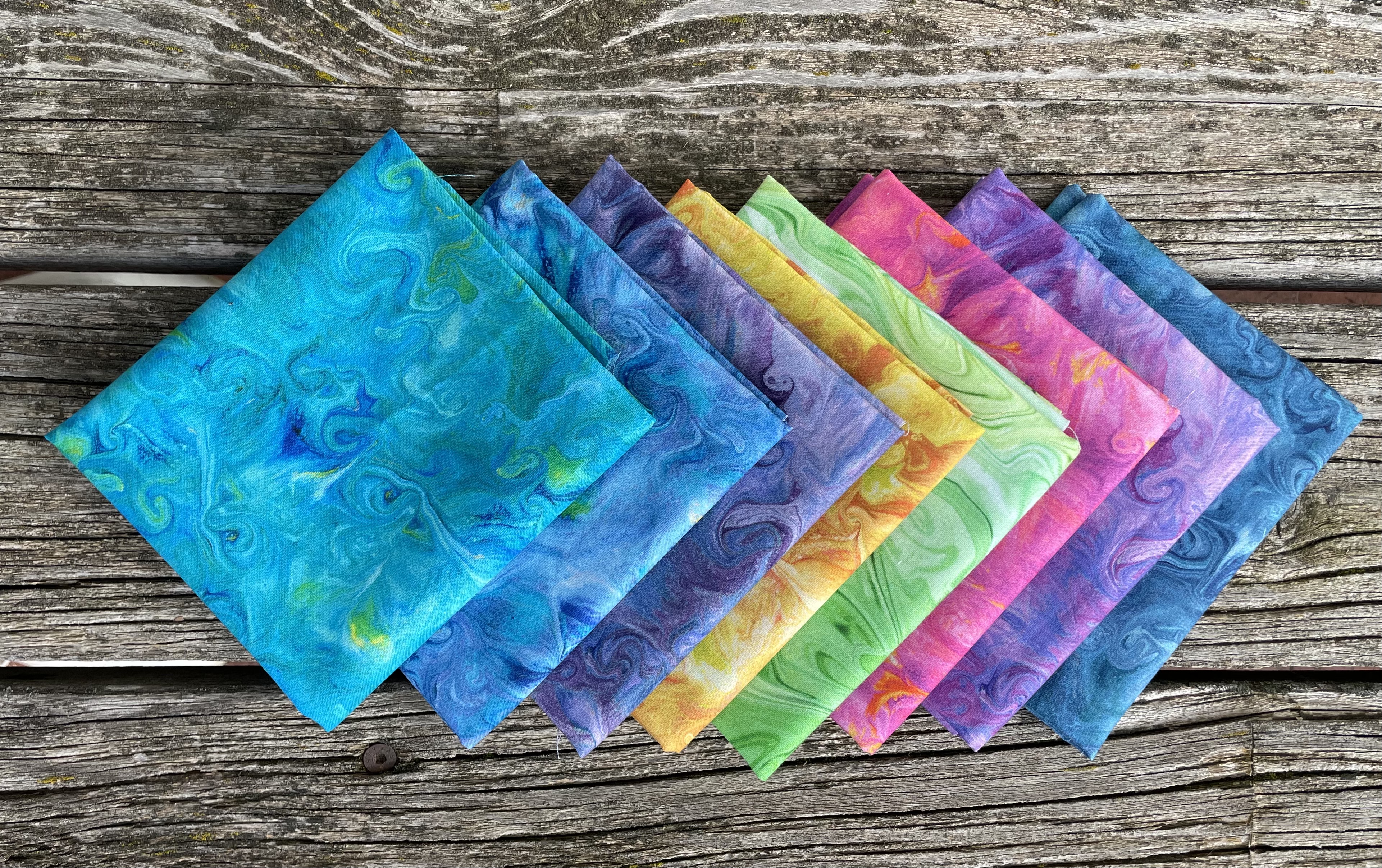 Abstrakte Muster auf Baumwollstoff