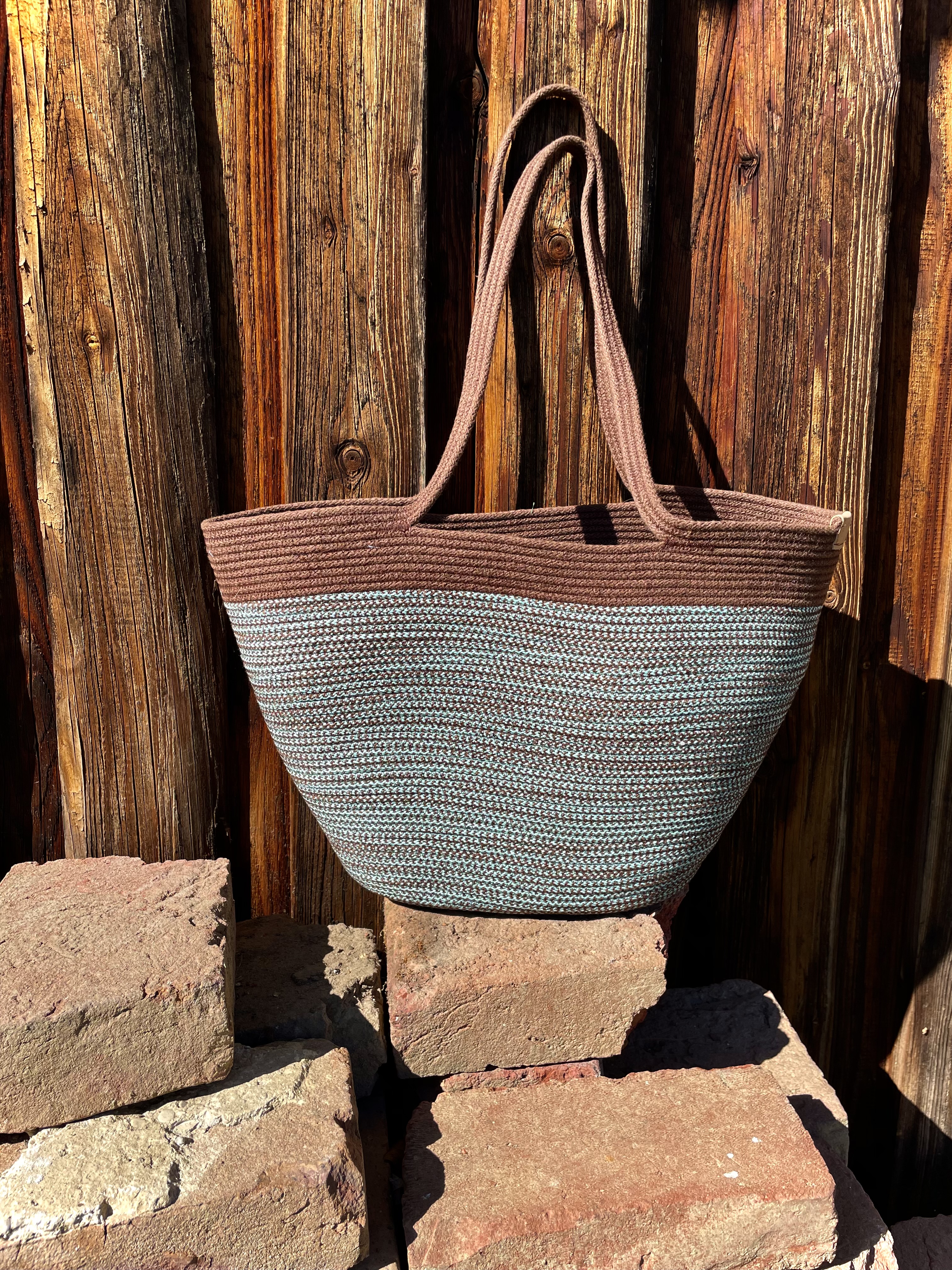 Korb - ein Kordel Set mit 2 Farben