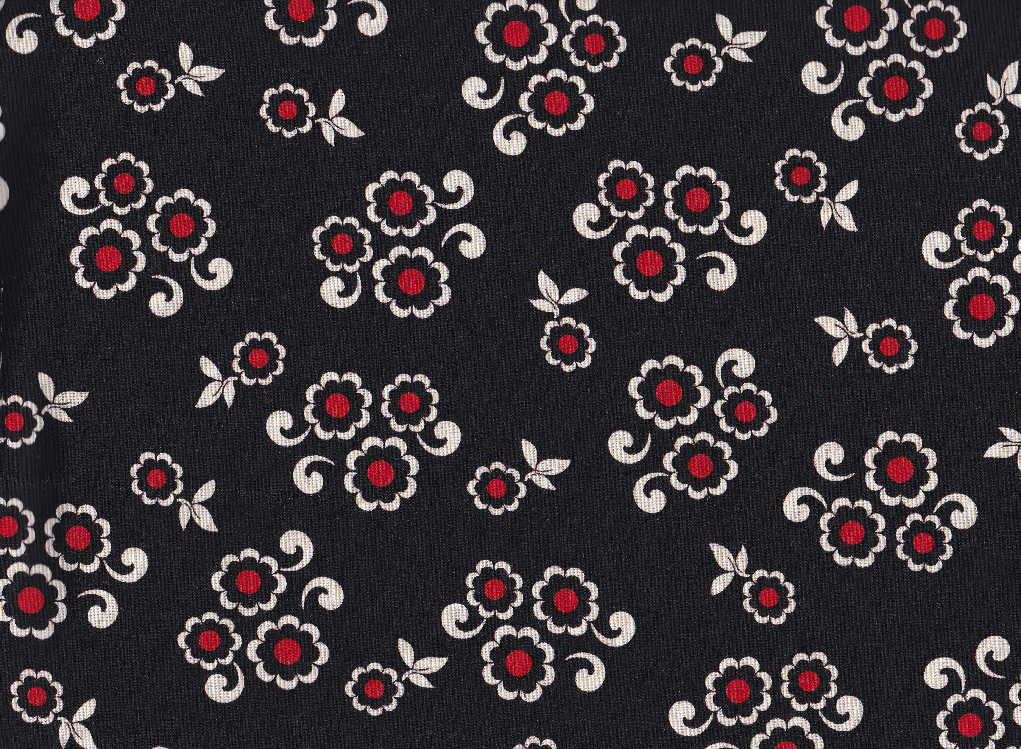 Moon Flower Button / Reststück 73 x 110 cm