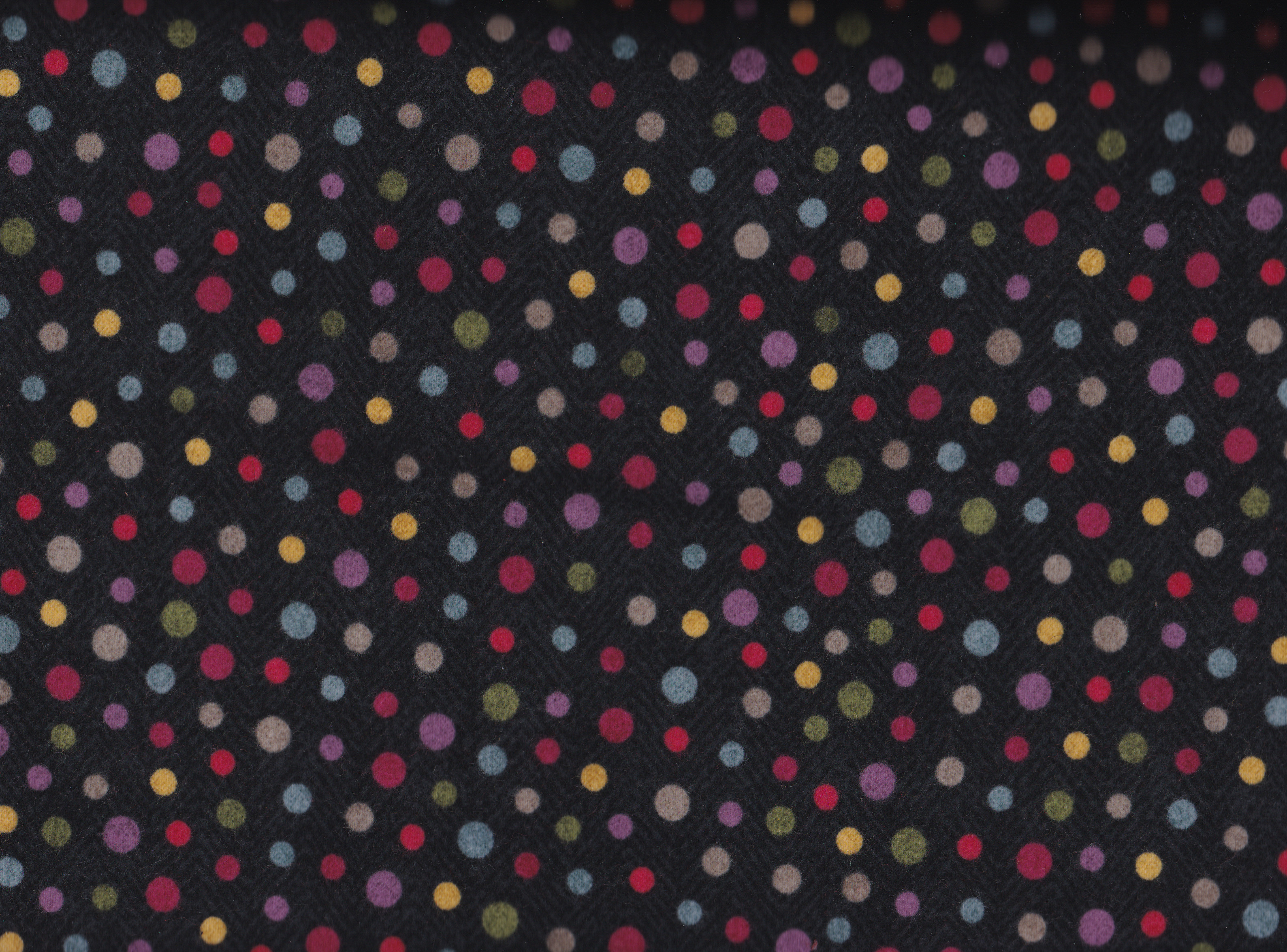 Woolies Flannel Punkte-Black