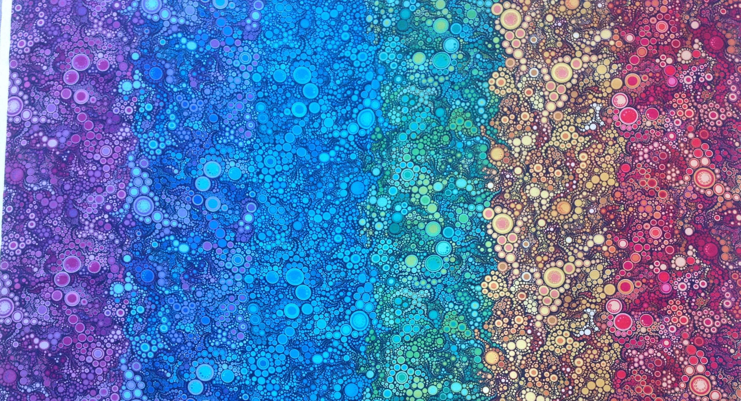 Bunter Bläschenstoff von Robert Kaufmann Fabrics