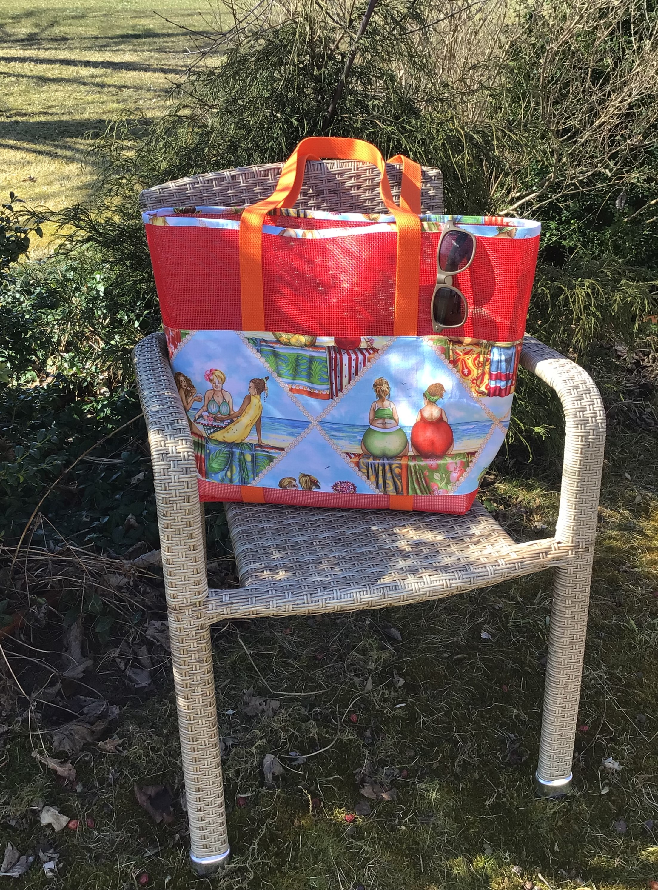 Vinyltasche, Taschen mit Fruits ladies, Badetasche