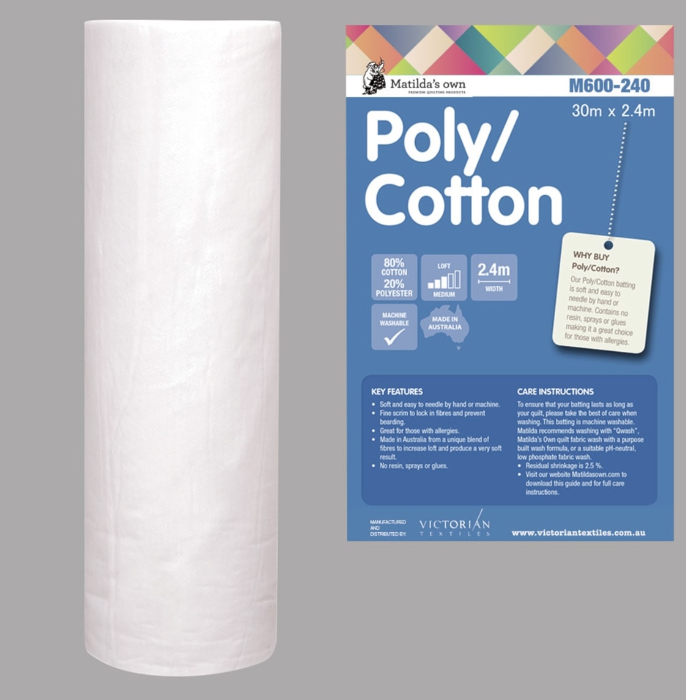 Baumwoll-Polyester Vlies-Matilda´s Own