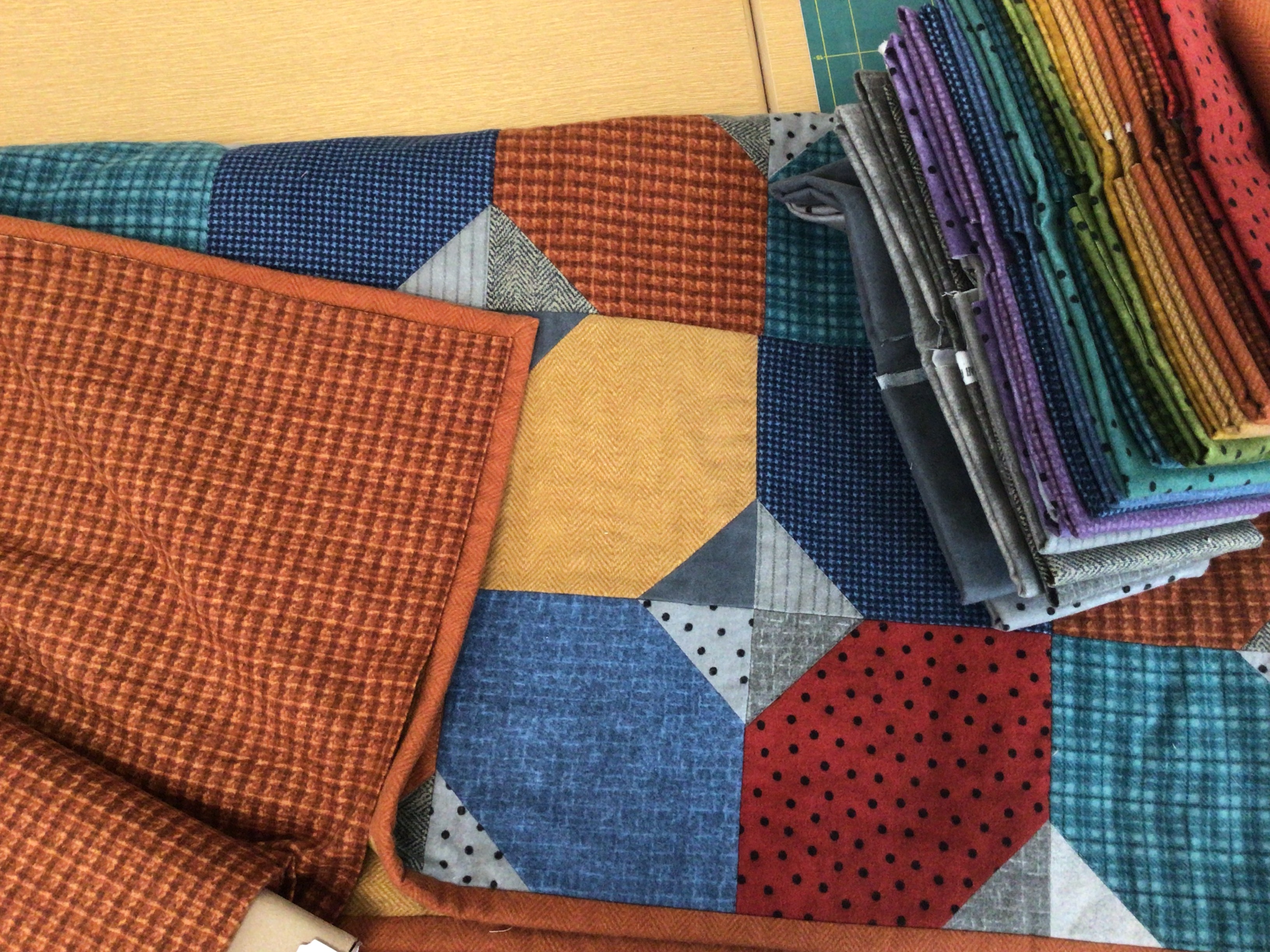 Kuscheldecke aus tollen, hochwertigen  Flanellstoffen