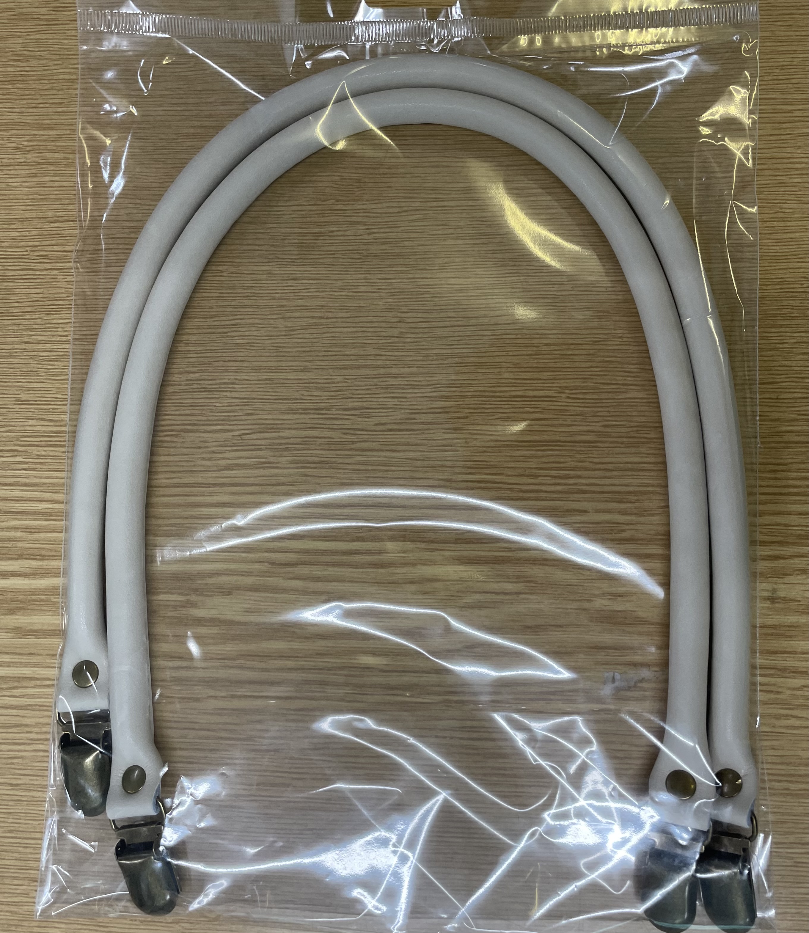 Taschengriffe mit Clips Creme
