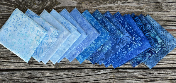 FQ Päckchen Batik Blue Wave