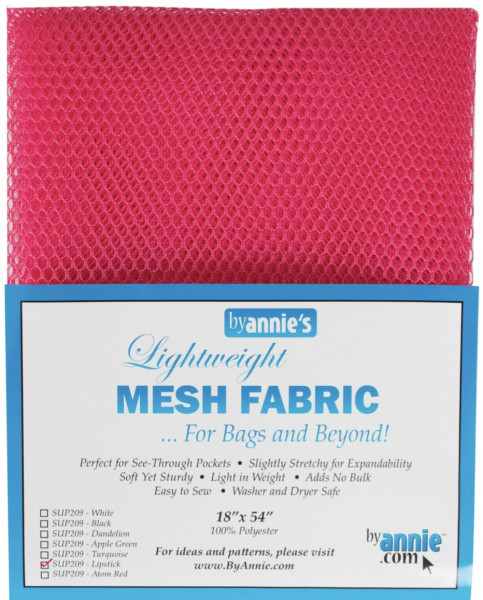 Netzstoff in Pink, Mesh für Kosmetiktaschen, Täschchen.