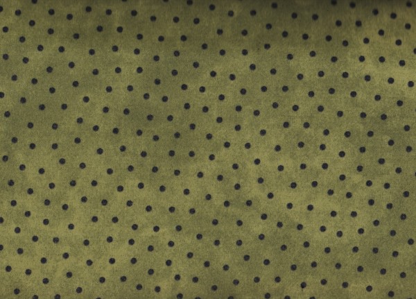 Woolies Flannel Green Dots